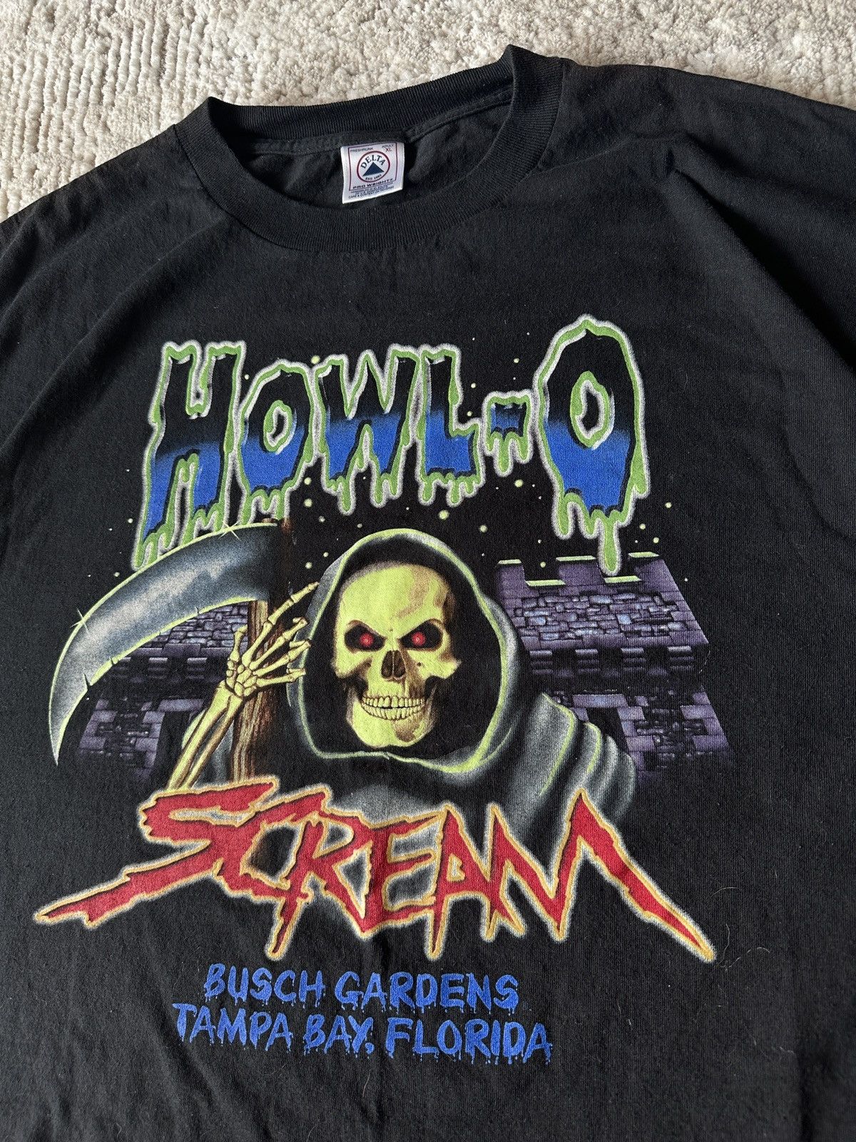 Band Tees × Vintage Tee t-shirt black band Busch gardens skull app print L/XL Size US XL / EU 56 / 4 - 2 Thumbnail