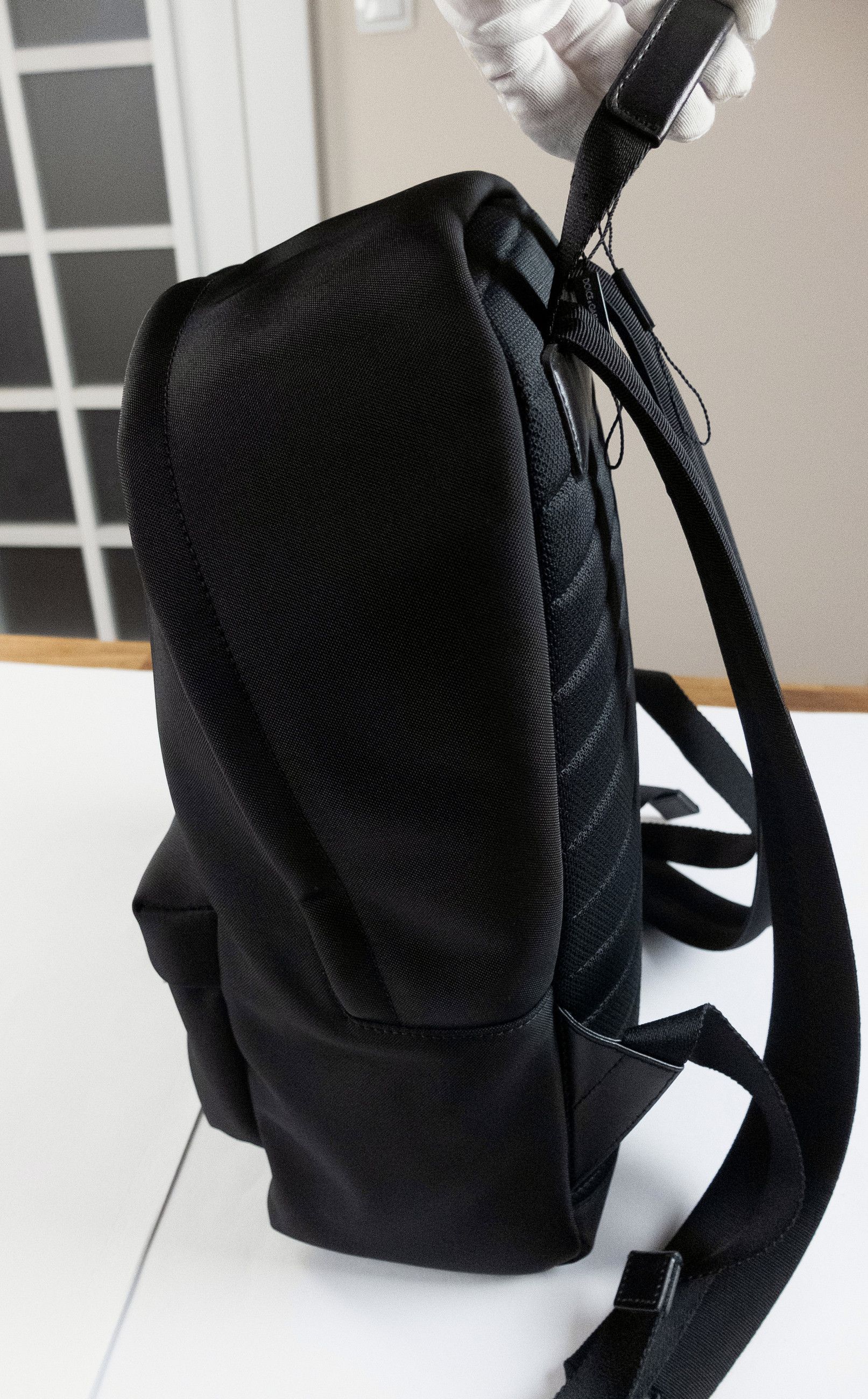 Dolce & Gabbana DOLCE & GABBANA black DG logo patch canvas backpack Size ONE SIZE - 11 Thumbnail