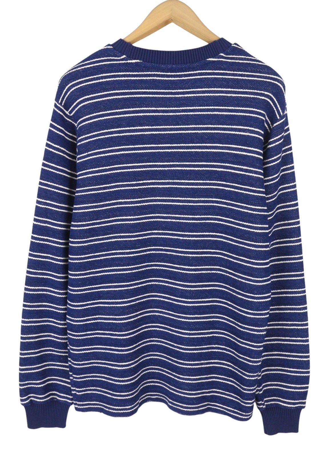 Scotch & Soda M Blue Striped Soft Material Crew Neck Pull On 91031 Size US M / EU 48-50 / 2 - 4 Thumbnail