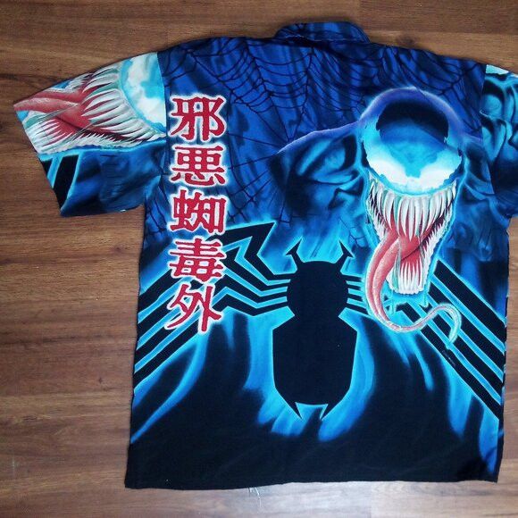 Changes Vintage Y2K Changes Marvel Venom Button Shirt Size US M / EU 48-50 / 2 - 6 Thumbnail