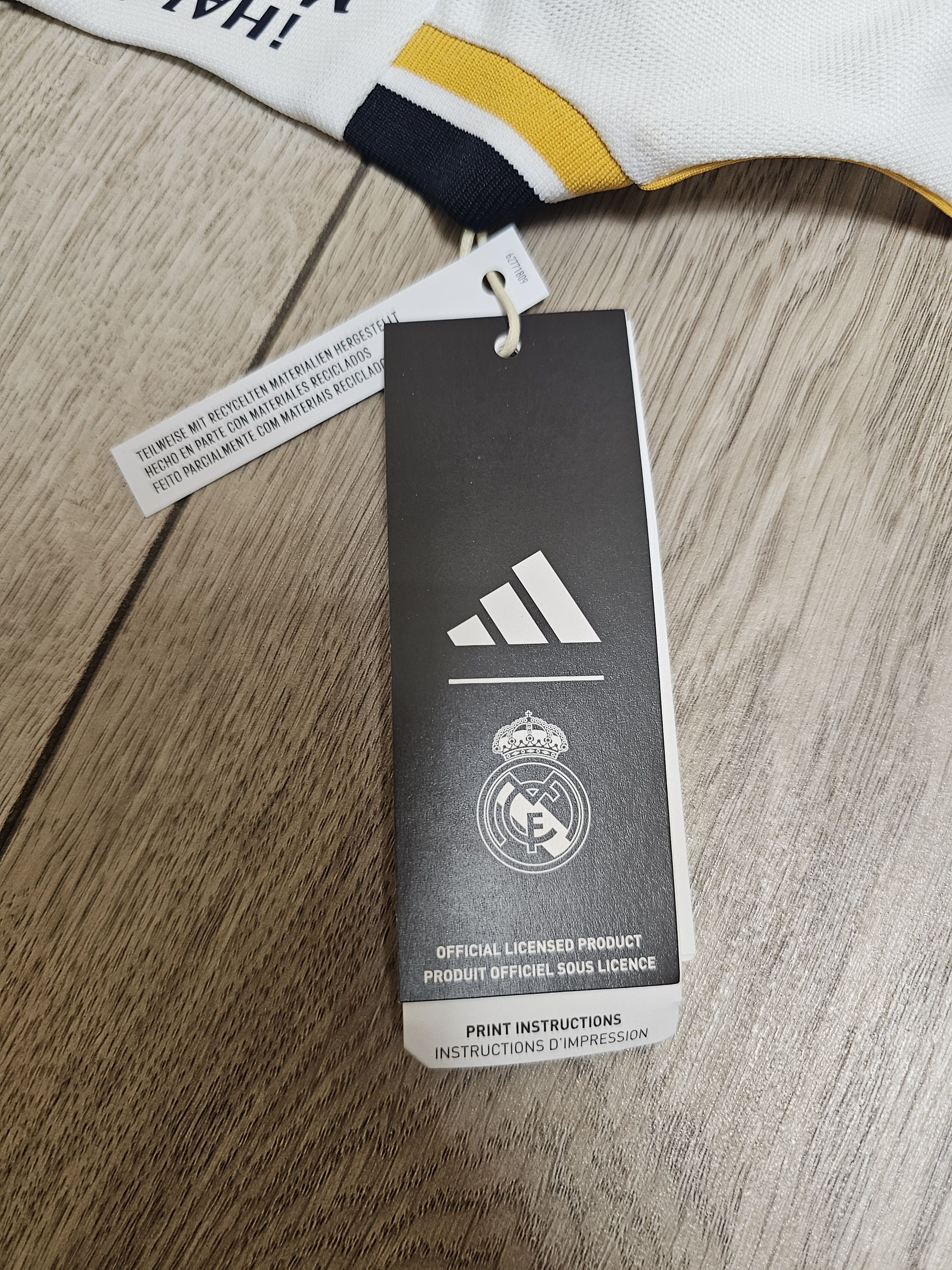Adidas REAL MADRID 2023 2024 HOME BELLINGHAM FOOTBALL SOCCER JERSEY Size US XXL / EU 58 / 5 - 8 Thumbnail