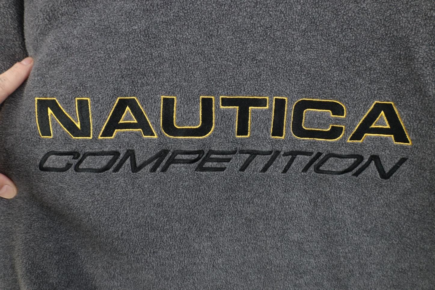 Nautica Vintage 90s Nautica Competition Hoodie Sweatshirt Gray Size US XXL / EU 58 / 5 - 4 Thumbnail