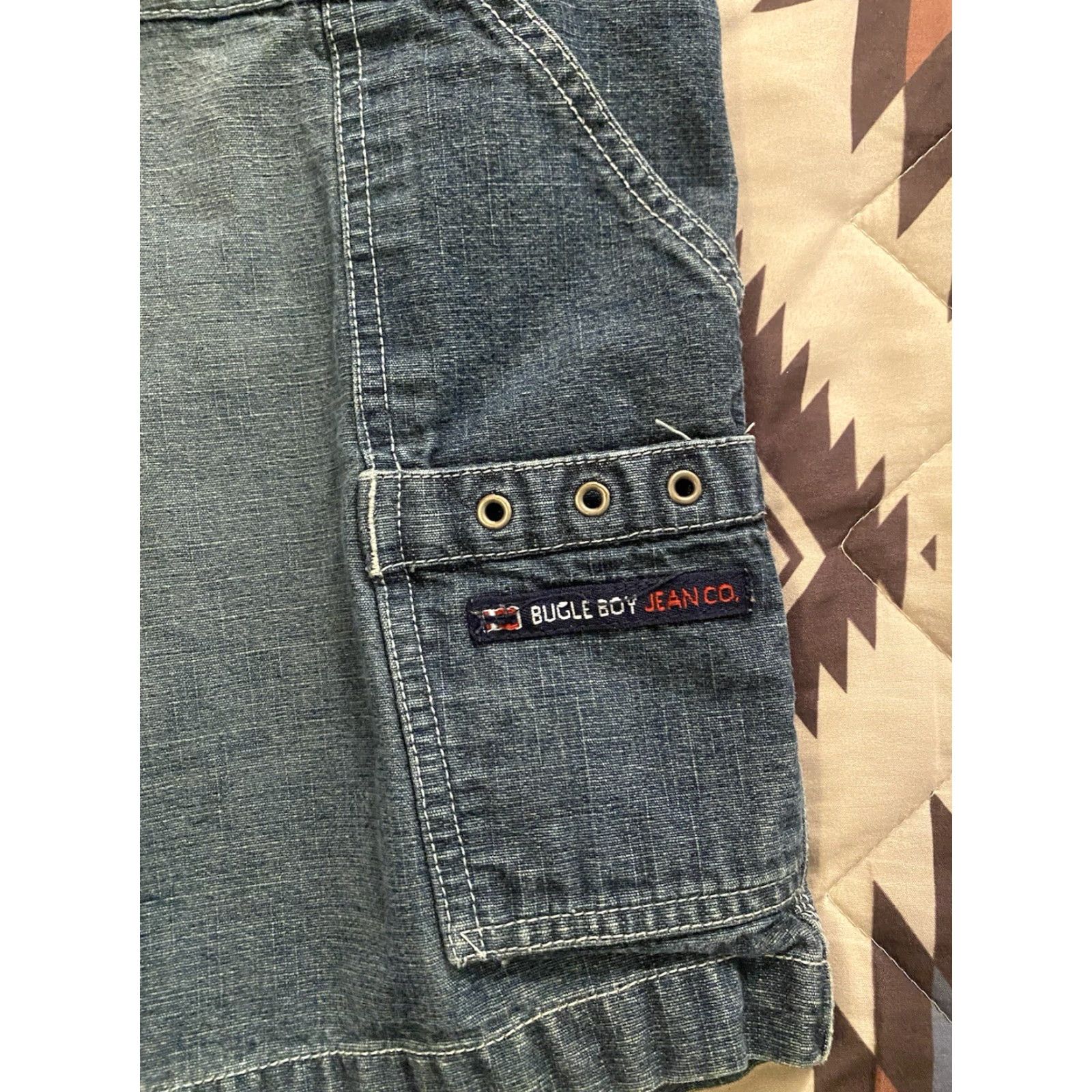 Bugle Boy VINTAGE Bugle Boy 77 Denim Short Baggy Streetwear JNCO style Men’s 34 Size US 34 / EU 50 - 5 Thumbnail