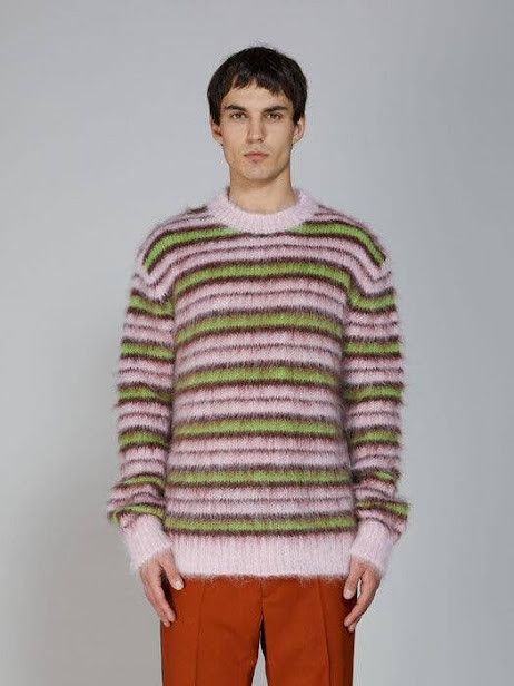 Marni oc11z0525 Mohair Wool Sweater in Multicolor Size US XL / EU 56 / 4 - 1 Preview