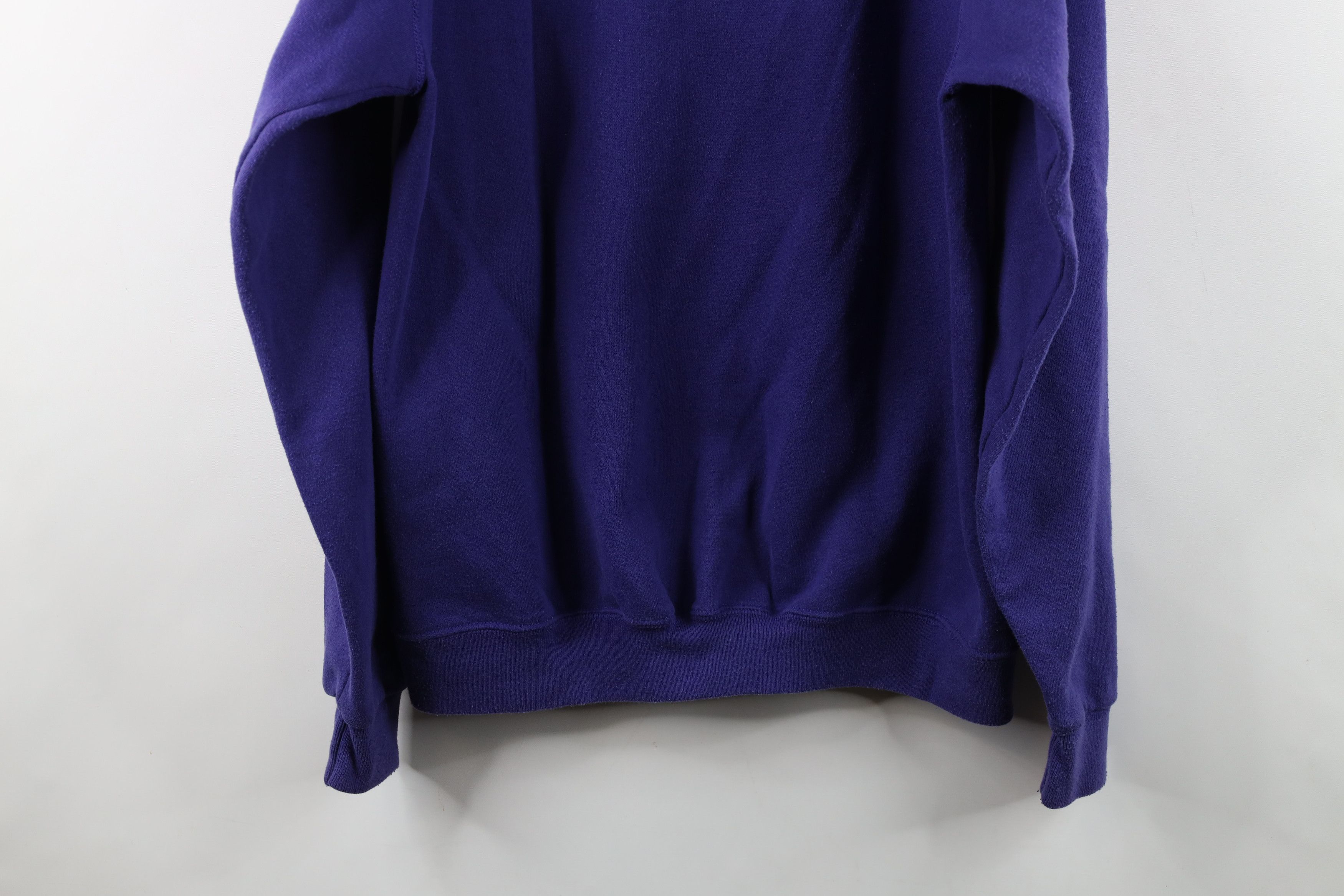 Vintage Vintage 90s Streetwear Heavyweight Sweatshirt Purple USA Size US XL / EU 56 / 4 - 10 Thumbnail