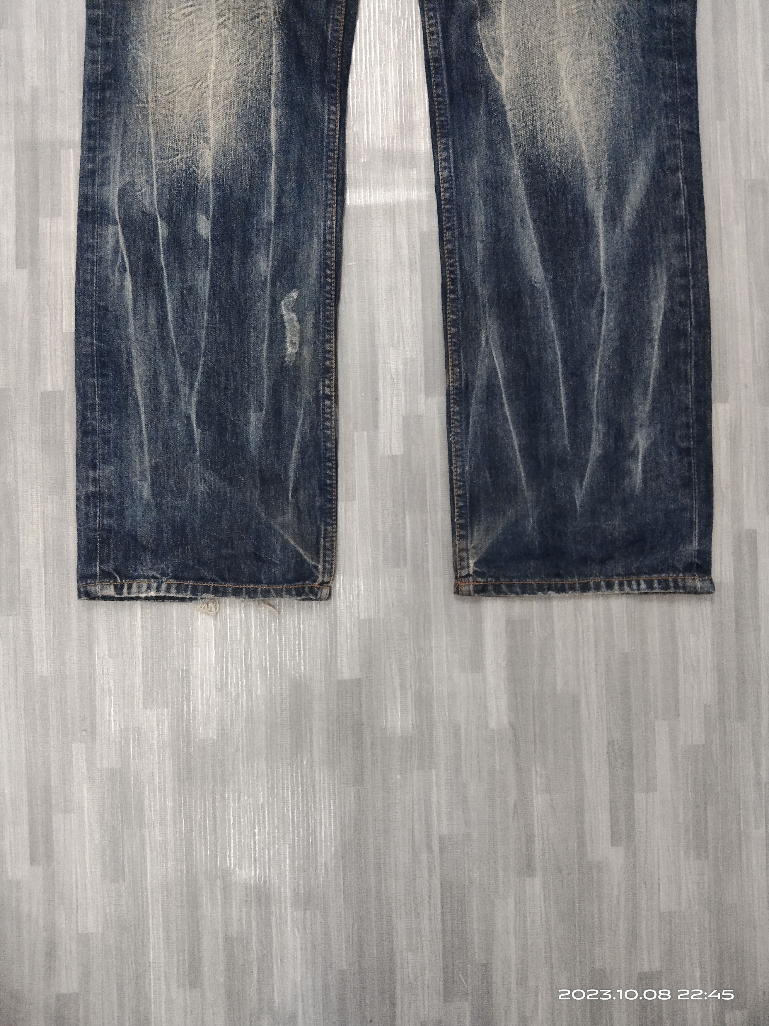 Japanese Brand SICK DOUBLE WAIST SPINASH DENIM PANTS Size US 33 - 6 Thumbnail