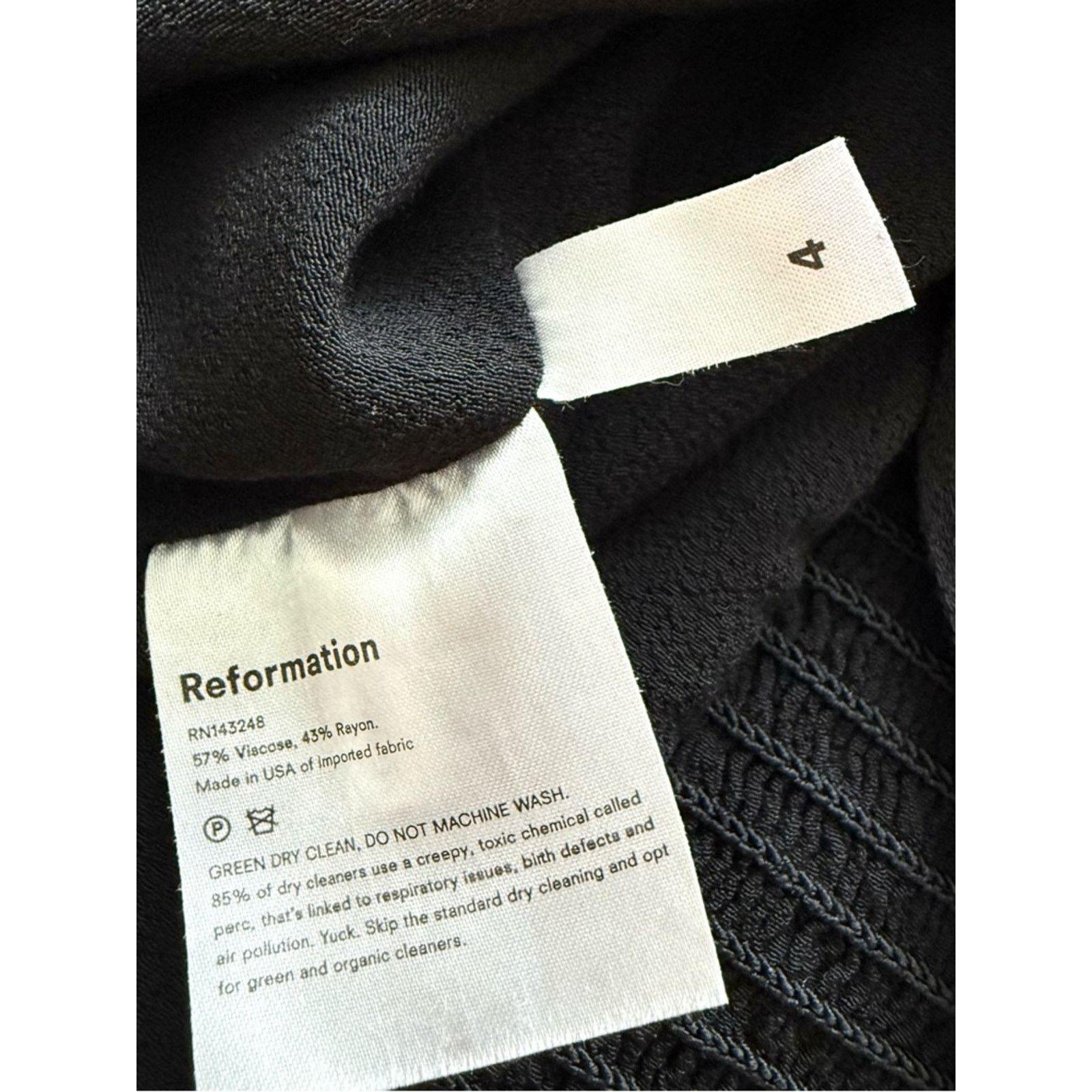 Reformation Reformation women black top size 4 US Size S / US 4 / IT 40 - 5 Thumbnail