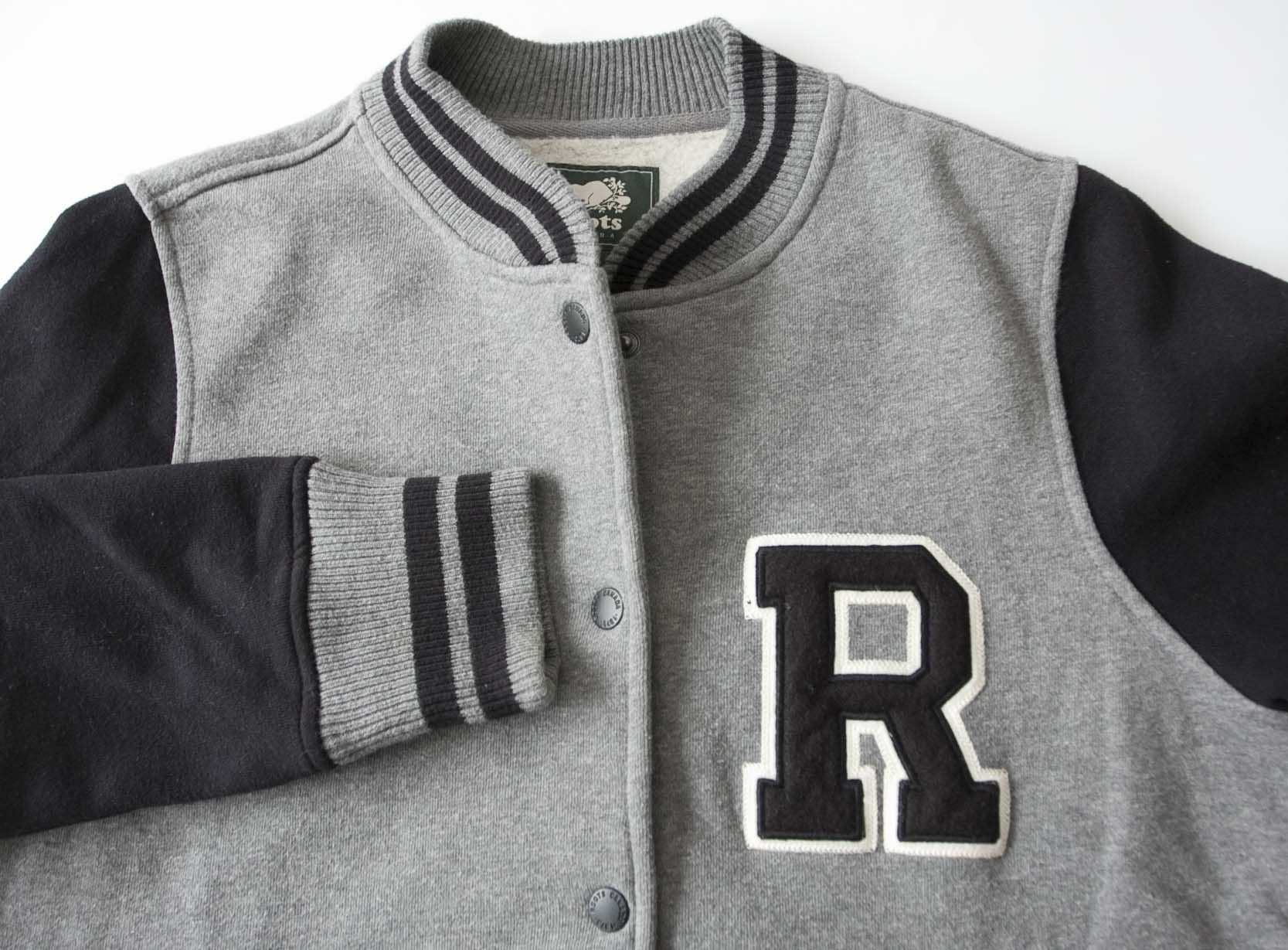 Roots Roots Canada Varsity Jacket Unisex Size M Gray Size US M / EU 48-50 / 2 - 1 Thumbnail