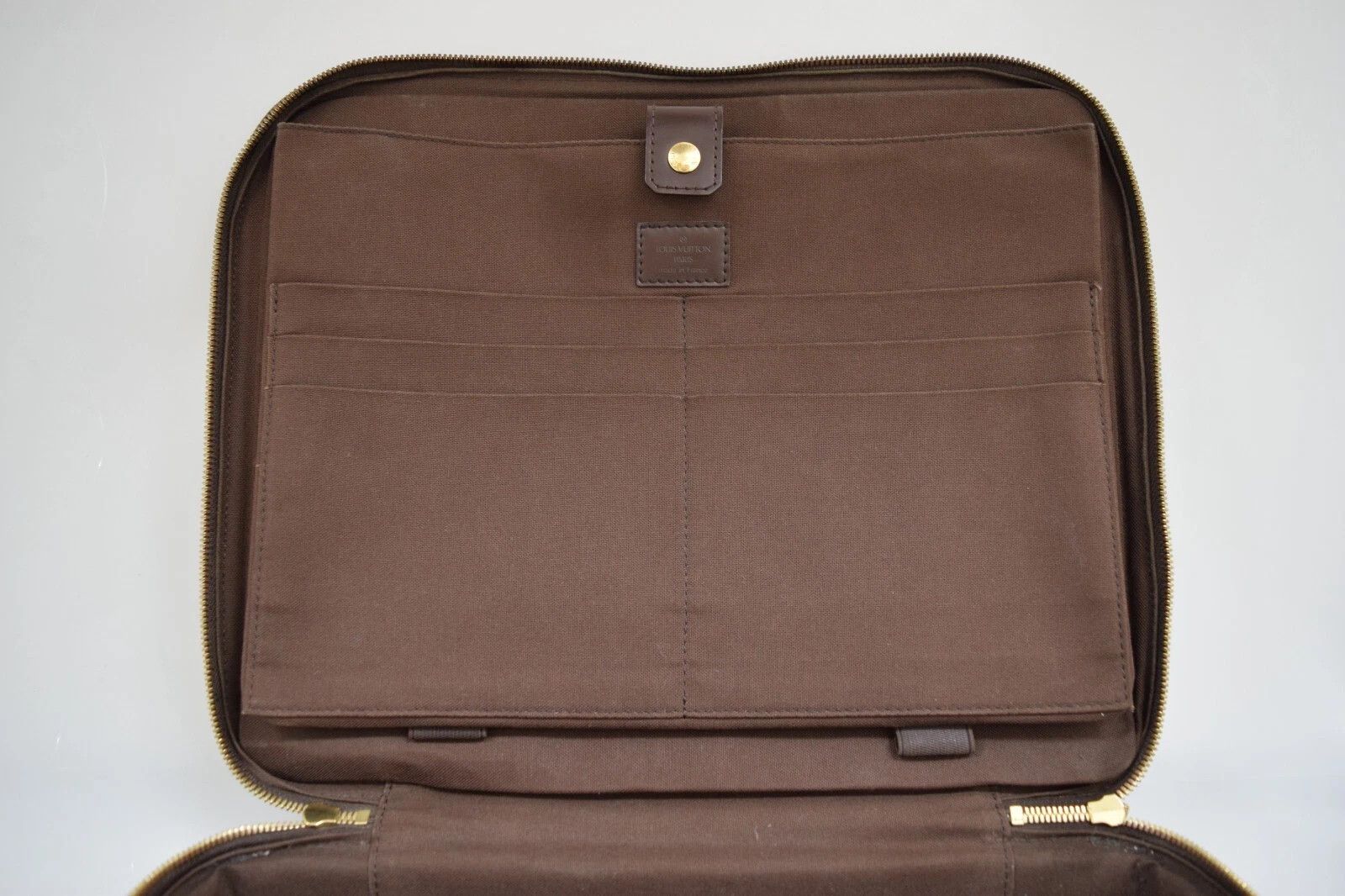 Louis Vuitton Auth Louis Vuitton Ordinatur Savana Hand Bag Damier N53355 Size ONE SIZE - 14 Thumbnail