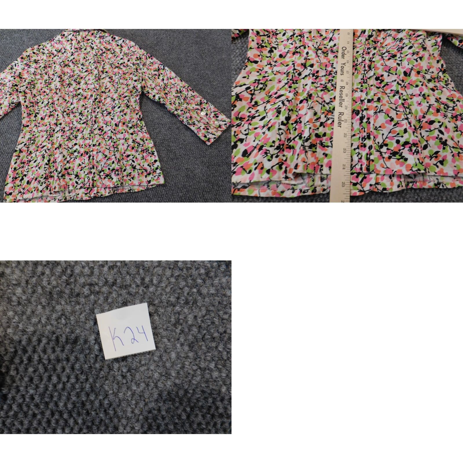 Pinko Kim Rogers Womens Shirt PS Petites Pink Floral Button-Up Crew Neck Long Sleeve Casual Stretch Cotton Rayon Button-Up Shirt Womens Per Example Size S / US 4 / IT 40 - 8 Thumbnail
