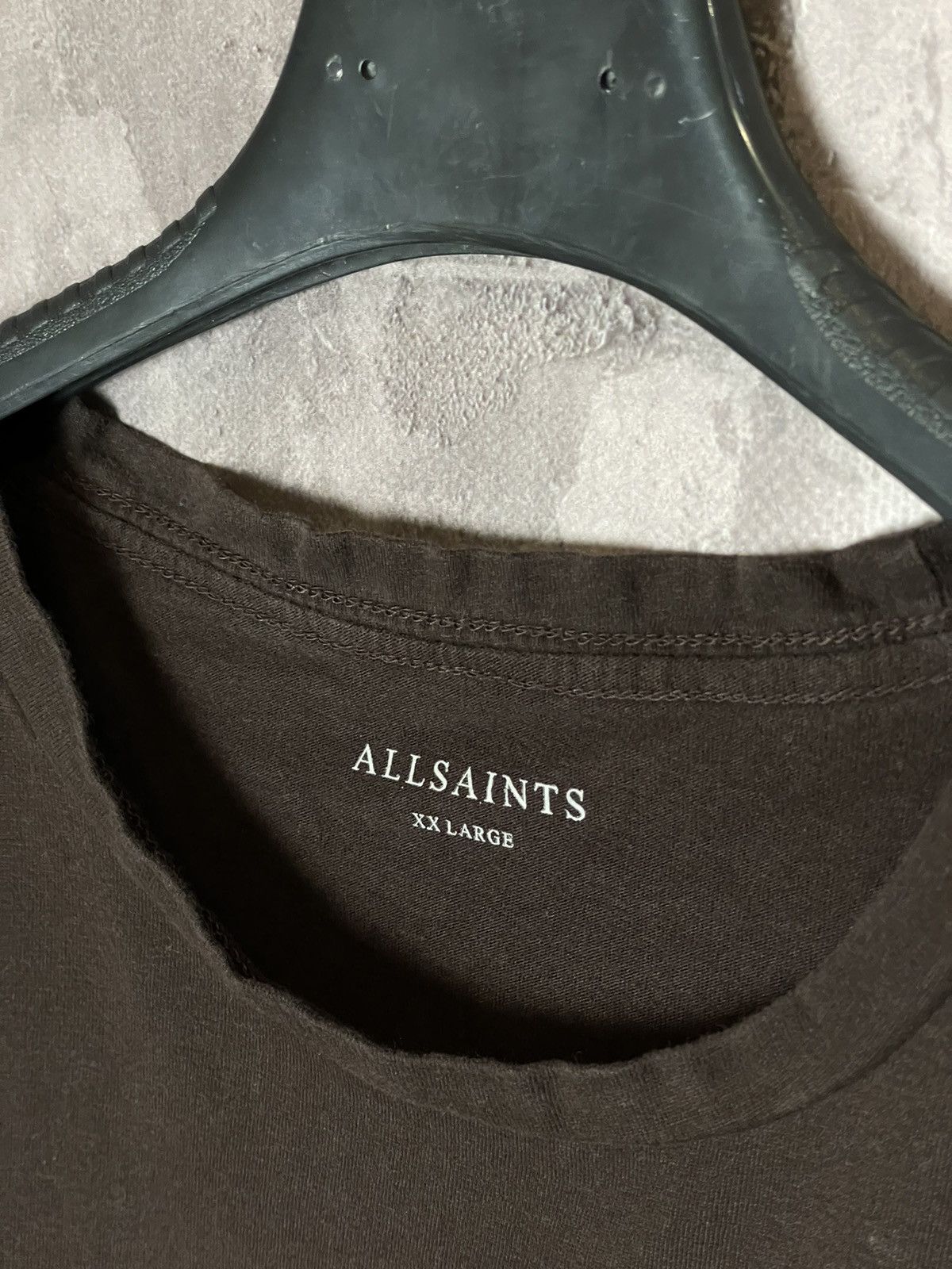 Allsaints × Vintage AllSaints Men’s Brown Brace Crew Short Sleeve T-Shirt Size US XXL / EU 58 / 5 - 7 Thumbnail