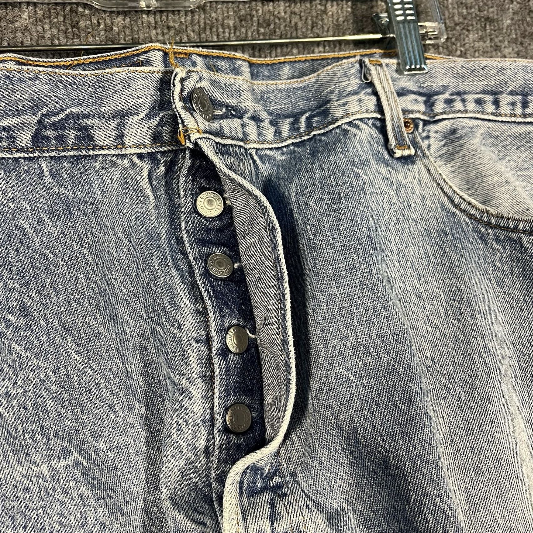 Levi's VINTAGE Levi's 501xx Jeans 501 Denim 40x26 Light Wash 90s USA Americana Denim Jeans Regular Mens 5-Pocket Button Closure Size US 40 / EU 56 - 5 Thumbnail