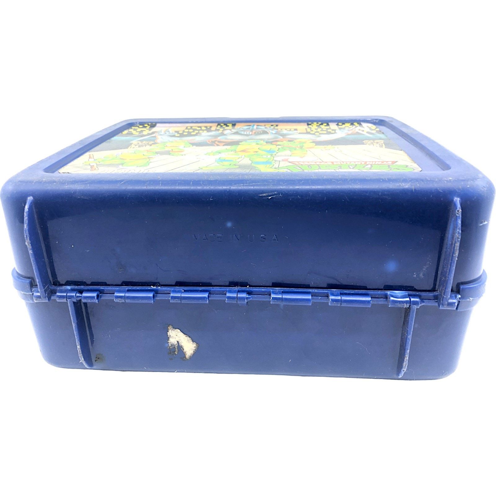 Other Teenage Mutant Ninja Turtles Blue 1990 Thermos Lunchbox Size ONE SIZE - 4 Thumbnail