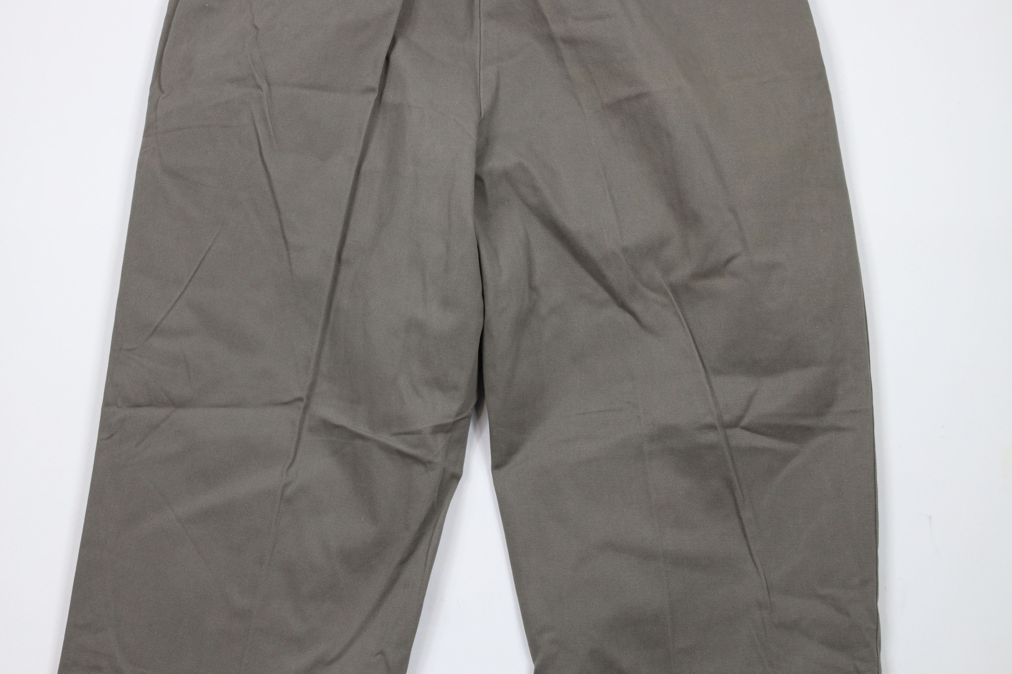 Ralph Lauren × Vintage Vintage 90s Ralph Lauren Wide Leg Chino Pants Gray Green Size US 34 / EU 50 - 10 Thumbnail