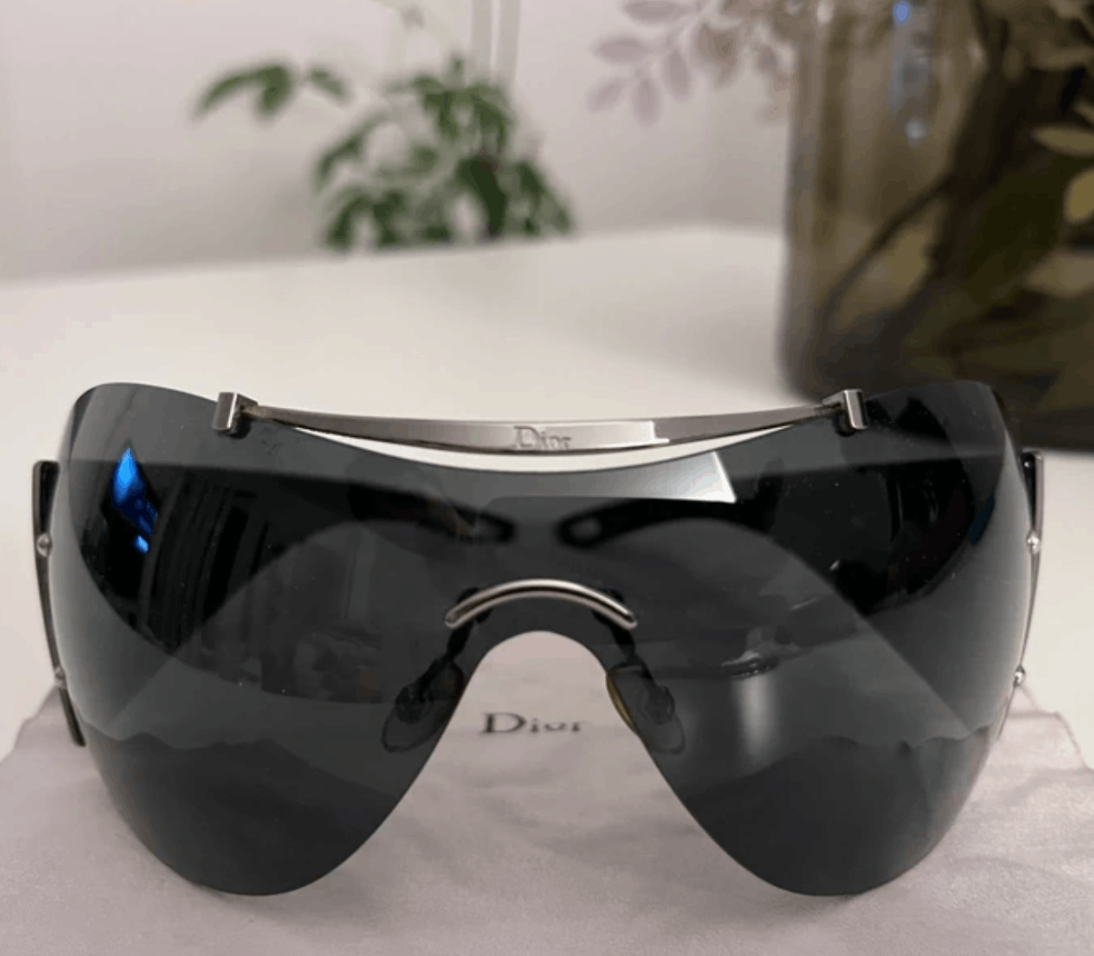 Dior DIOR Sunglasses Diorito 1 Wrap Shield Mask Ski Galliano Size ONE SIZE - 4 Thumbnail