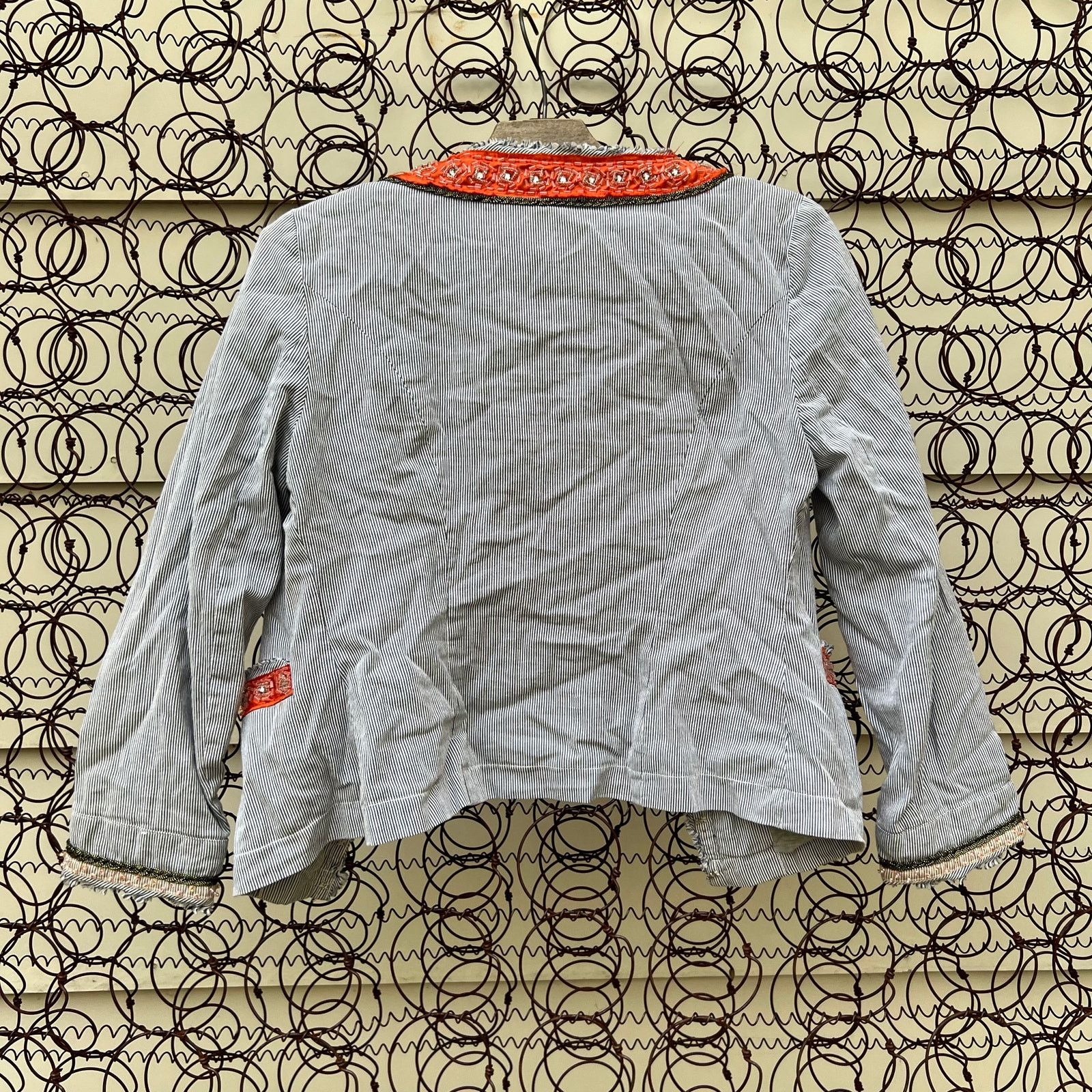 Free People Free People boho stripe beaded oriental inspired jacket Size S / US 4 / IT 40 - 3 Thumbnail