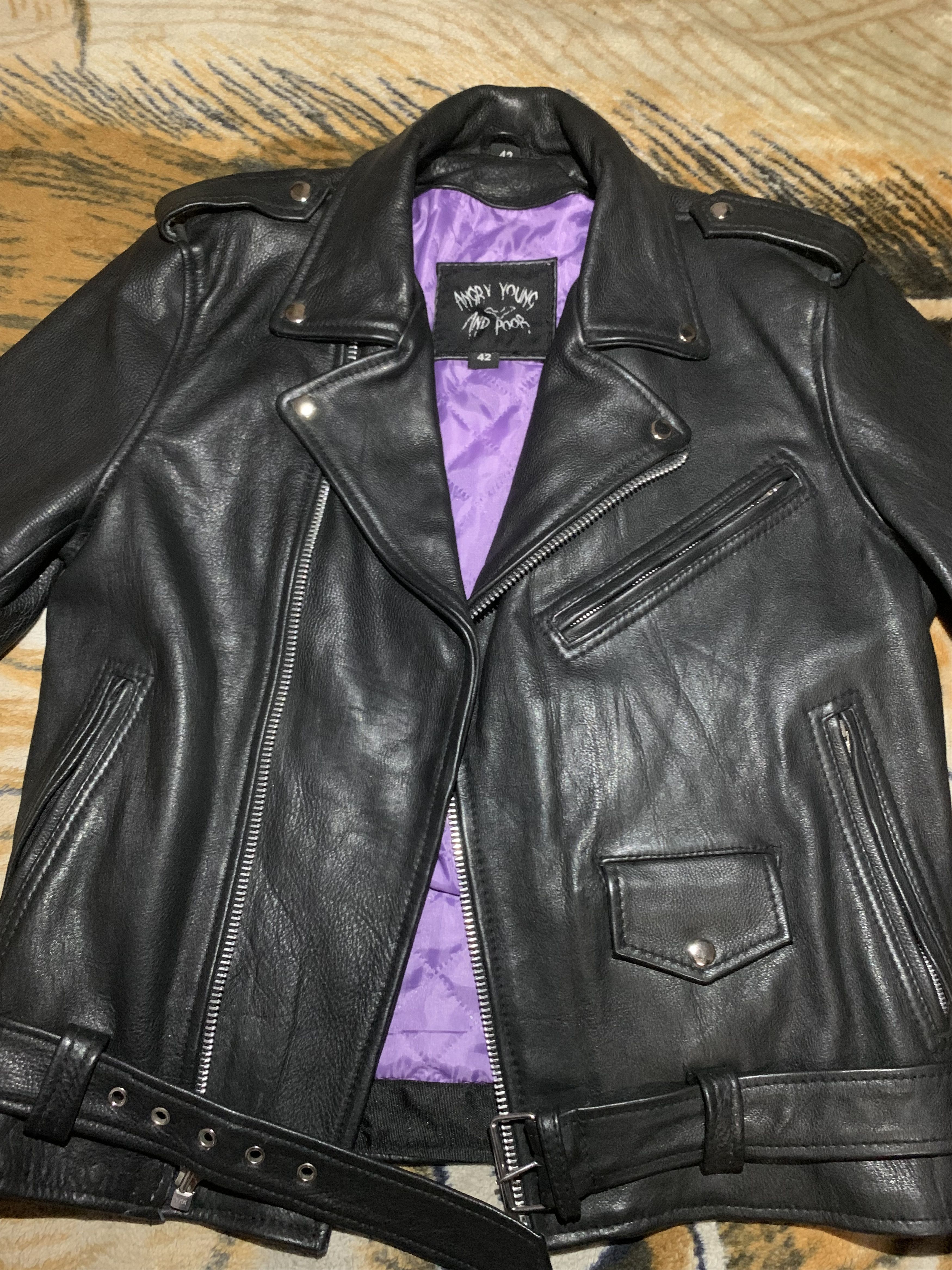 Other AngryYoungAndPoor Leather Jacket Size US L / EU 52-54 / 3 - 1 Thumbnail