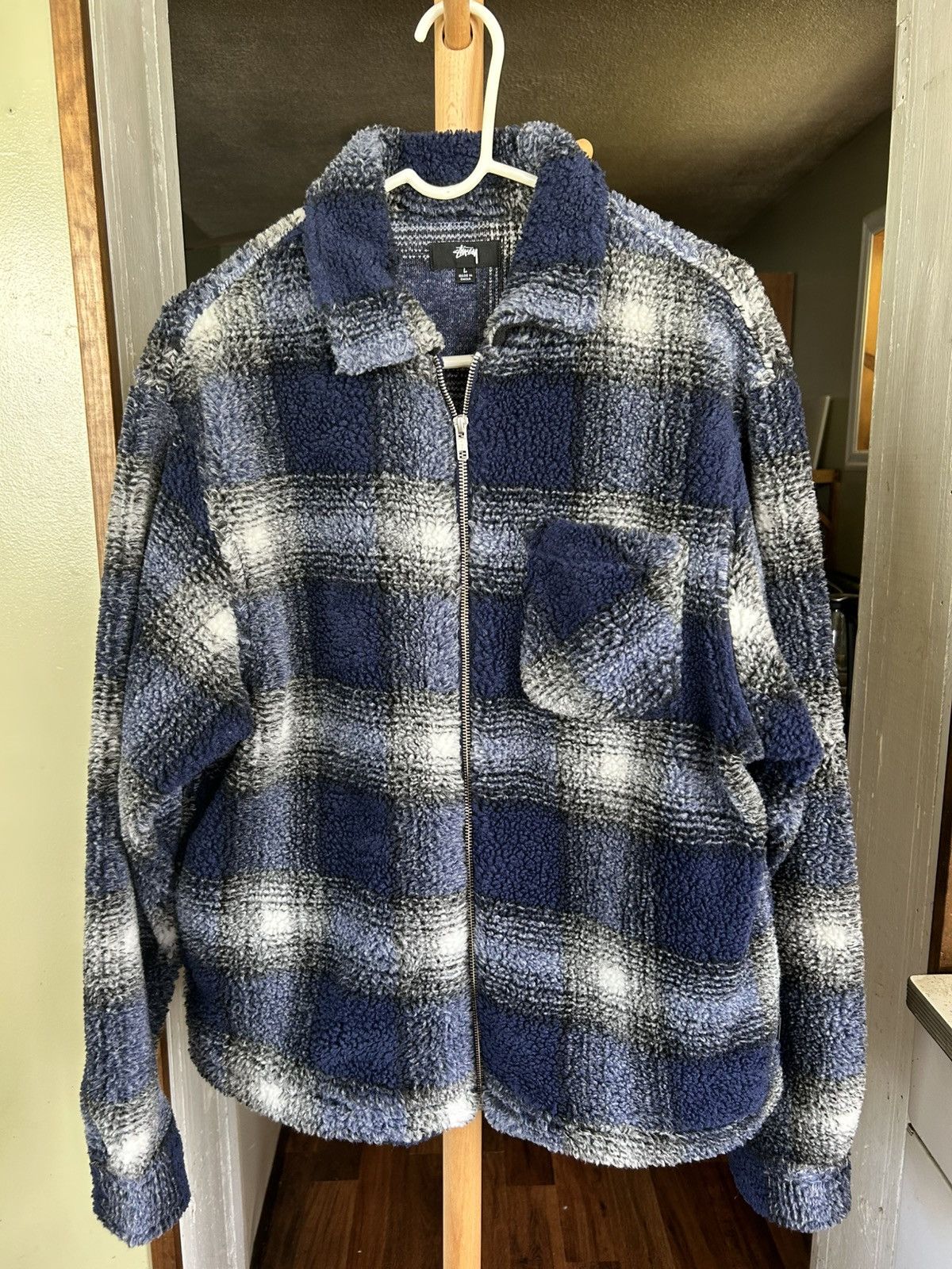 Our Legacy × Stussy Raglan Car Coat Houndstooth | Grailed