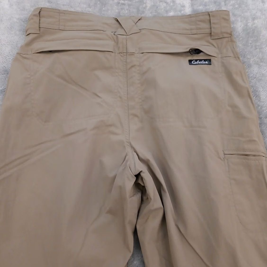 Vintage Cabela's Pants Mens Size 34 Gray Nylon Blend 33x29 Chino Straight Pocket Regular Footnotes: Inseam 29 in Size US 34 / EU 50 - 7 Thumbnail