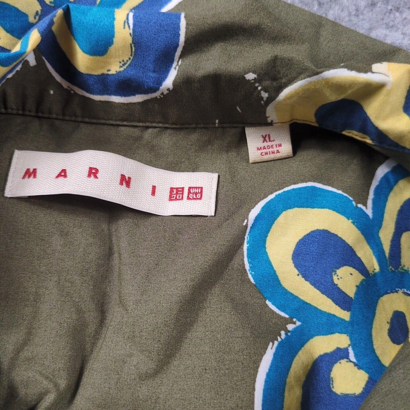 Marni × Uniqlo MARNI x UNIQLO Oversize Floral Short Sleeve Camp Shirt Men L Size US XL / EU 56 / 4 - 2 Thumbnail