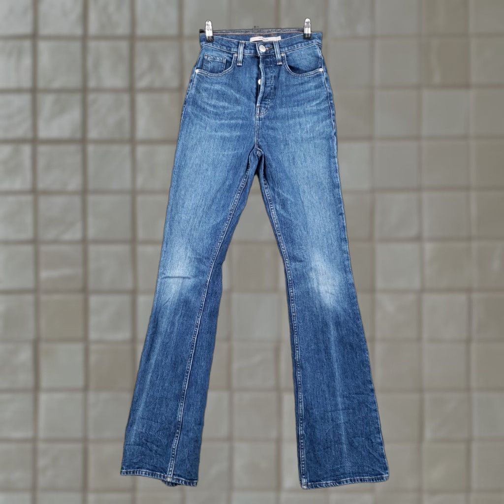 Hudson Jeans Women 24 Blue High Rise Bootcut Stretch Denim