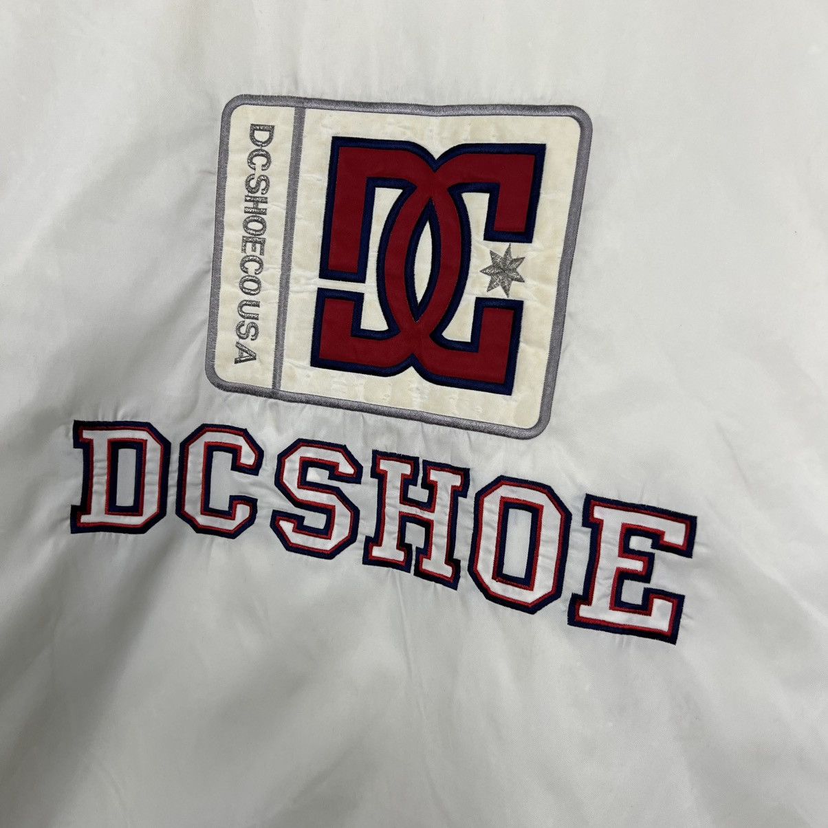 DC Vintage DC SHOE USA Big Logo Long Sherpa Jacket #4038-C183 Size US XL / EU 56 / 4 - 4 Thumbnail