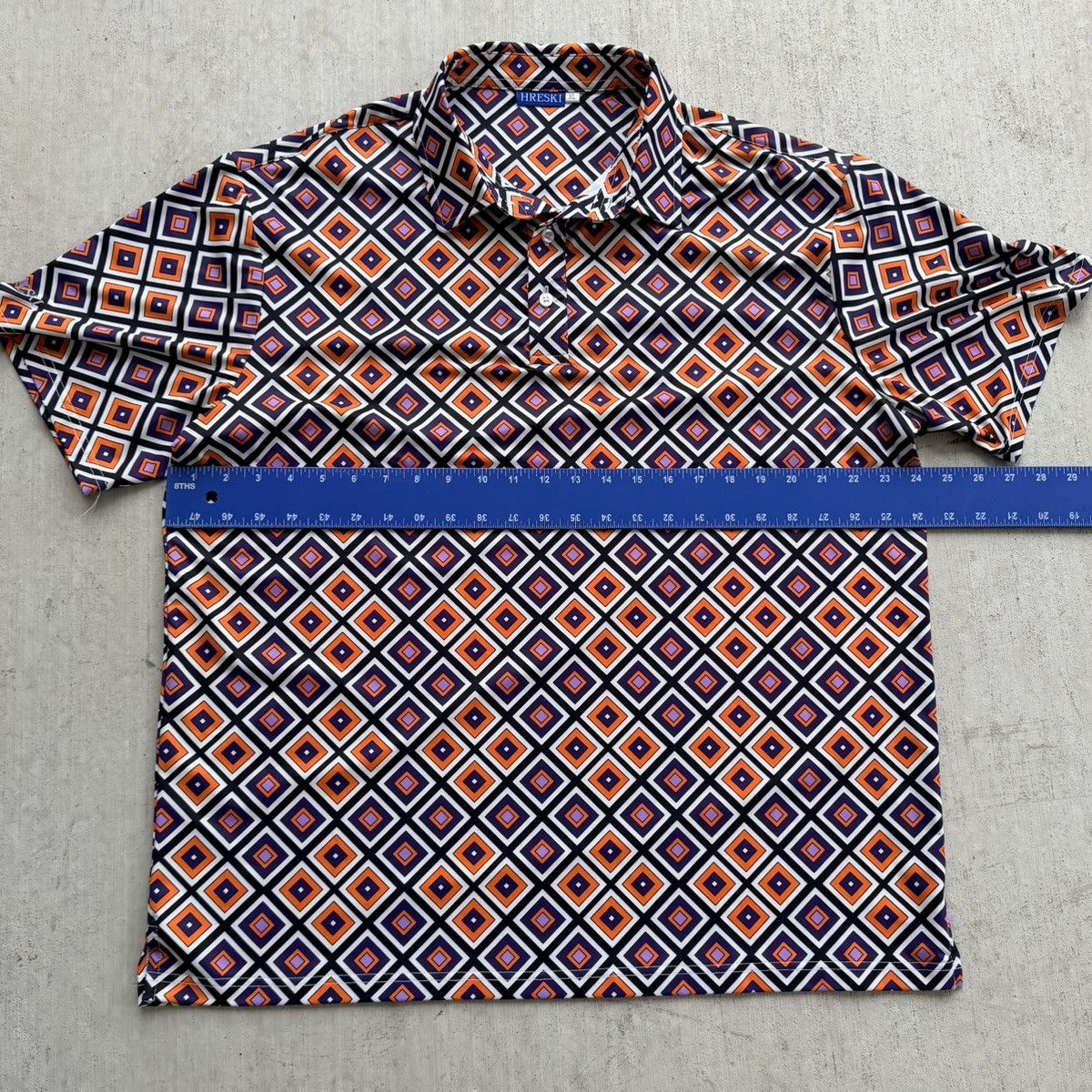 Other Hreski Golf Polo Shirt Geometric All Over Print Size XL Size US XL / EU 56 / 4 - 5 Thumbnail