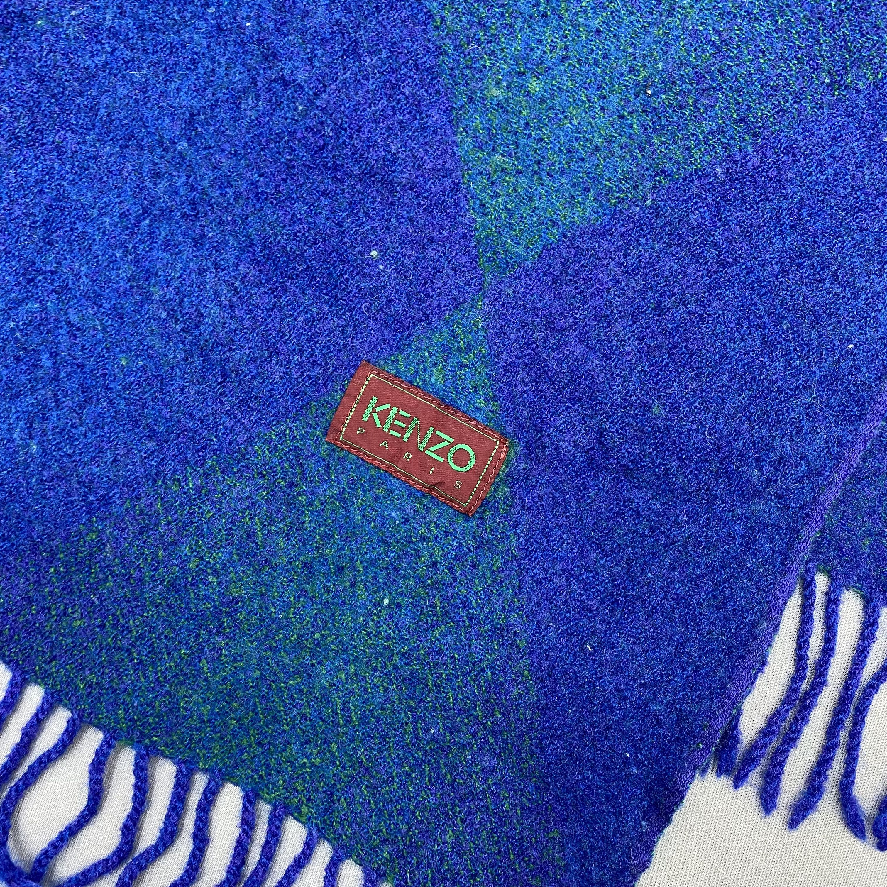 Kenzo Vintage Kenzo Scarf Muffler Wool Fringe Scarves - FP80395 Size ONE SIZE - 4 Thumbnail