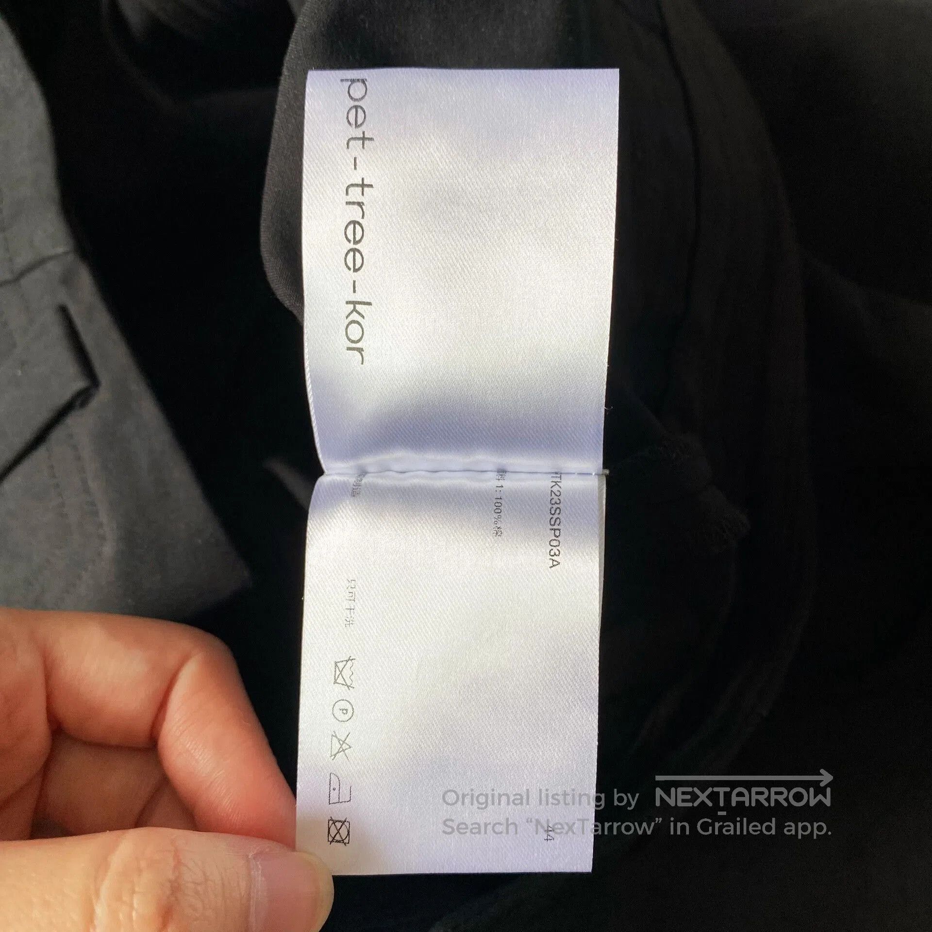 Other Black Wide-Leg Trousers with Unique Design. Size 41" - 8 Thumbnail