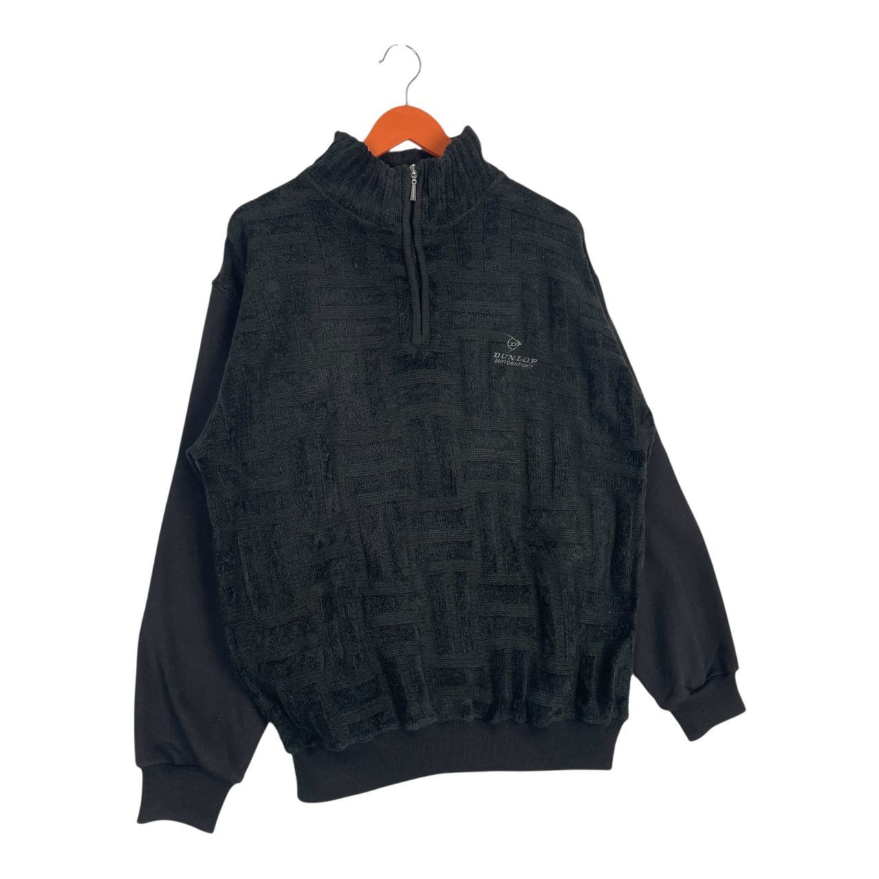 Dunlop Vintage Dunlop Motorsport Knit Style Quarter Zip Sweatshirt Size US L / EU 52-54 / 3 - 3 Thumbnail