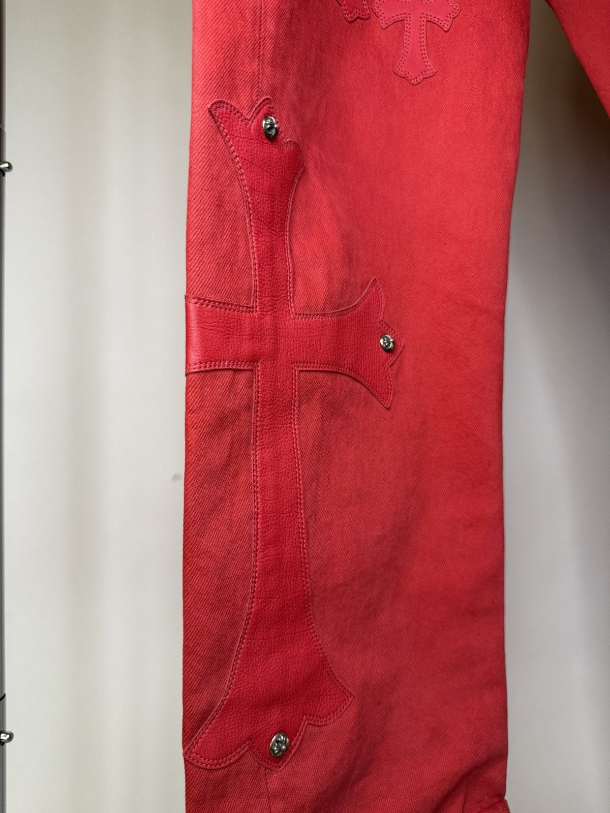 Chrome Hearts Chrome Hearts Red Paris Exclusive Patch Denim Size US 34 / EU 50 - 3 Thumbnail