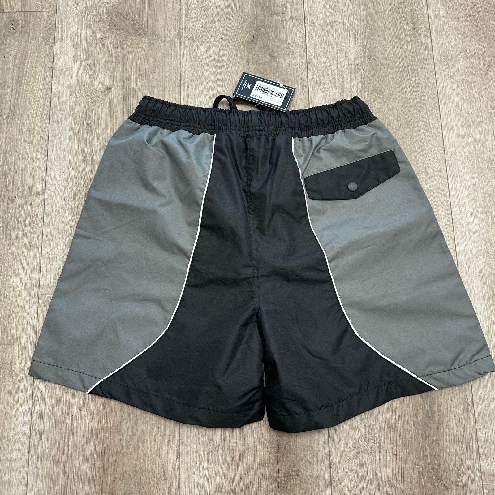 Ethik New Ethik Worldwide Pipeline Nylon Shorts Gray Black Medium Size US 30 / EU 46 - 2 Thumbnail
