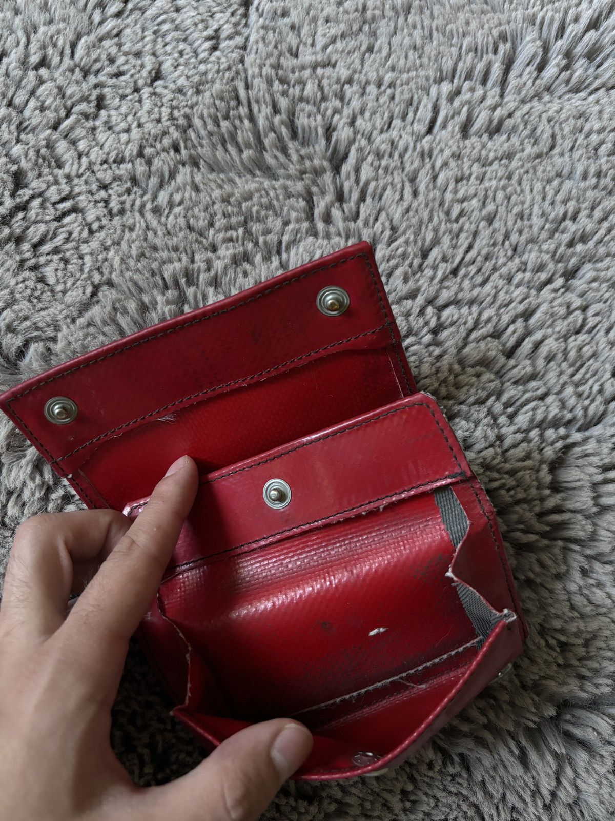 Freitag Freitag vintage Red Recycled wallet Size ONE SIZE - 5 Thumbnail
