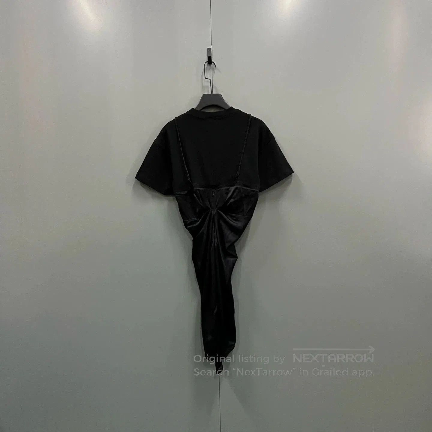 Alexander Wang Alexander Wang Black Paneled Pleated Dress. Size M / US 6-8 / IT 42-44 - 3 Thumbnail