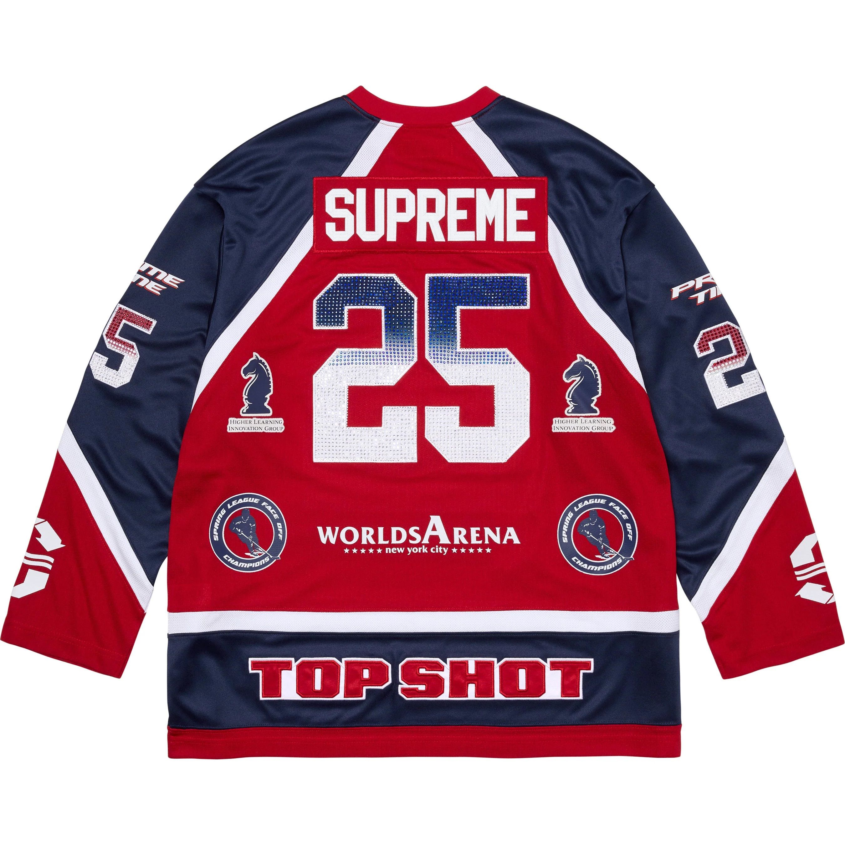 Supreme Supreme Rhinestone Hockey Jersey Size US L / EU 52-54 / 3 - 2 Thumbnail
