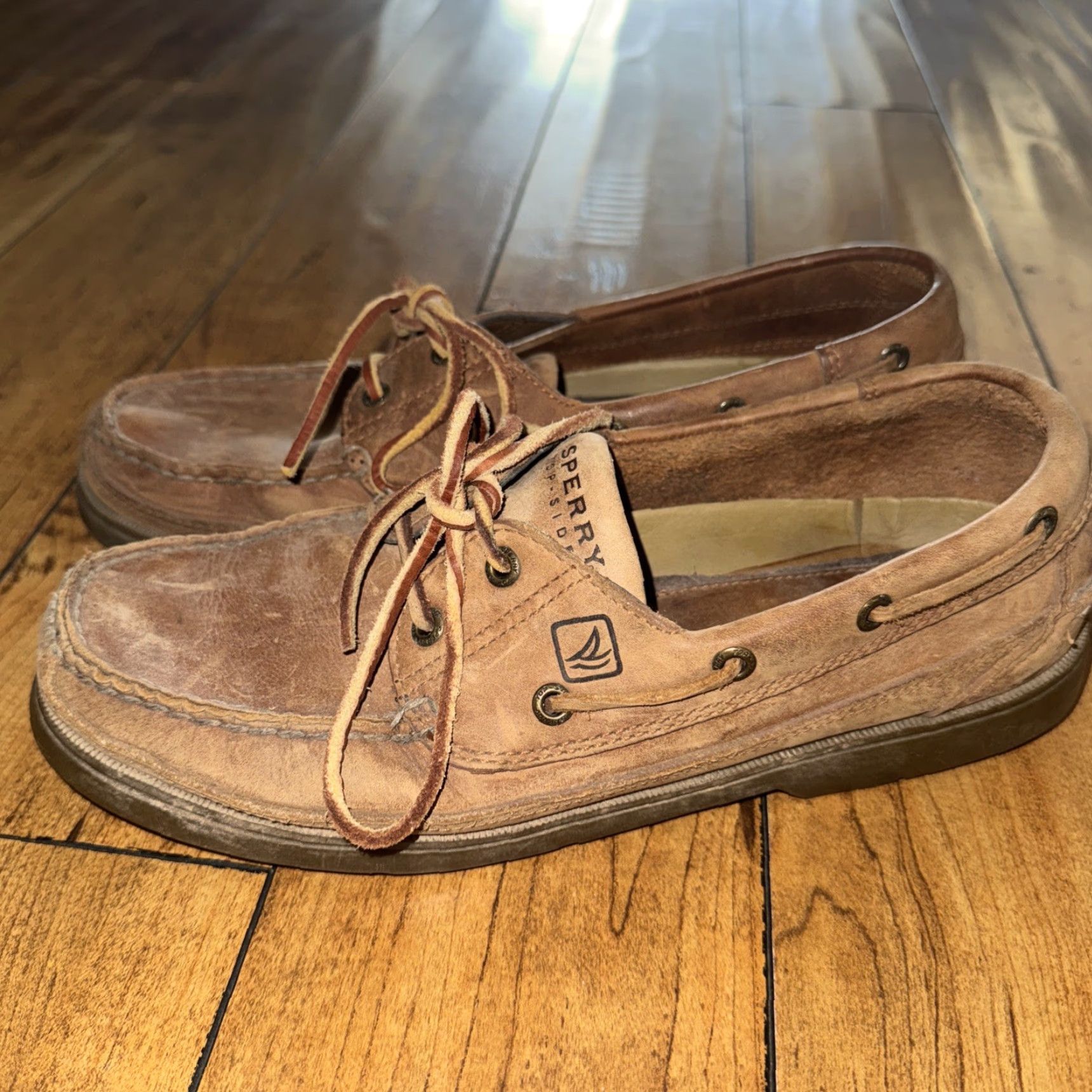 Sperry Sperry Top Sider Boat Shoes Men 10.5 Brown Leather Casual Top Sider Boat Shoe Size US L / EU 52-54 / 3 - 2 Thumbnail