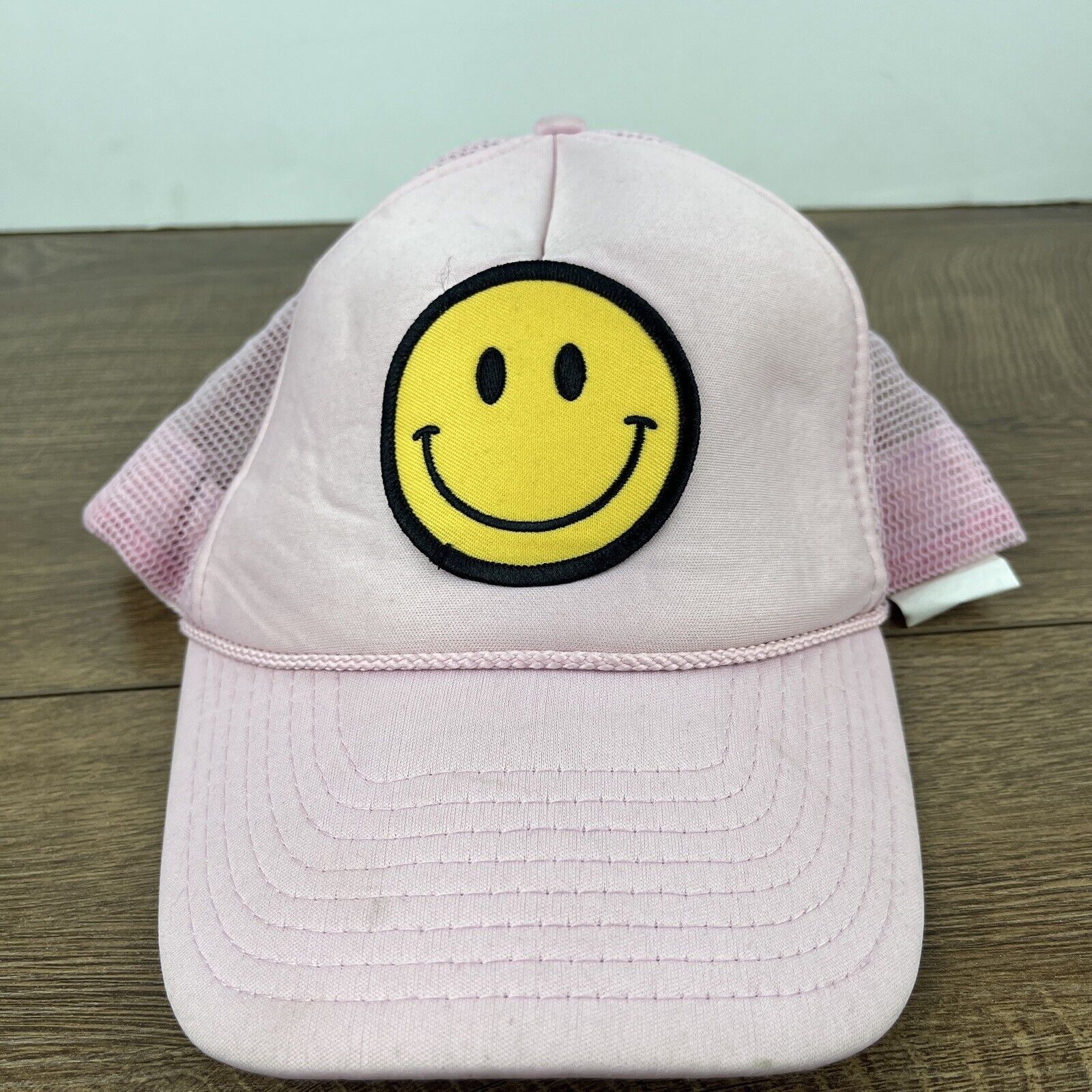 Other Smiley Face Snapback Hat Smile Hat Pink Hat Adjustable Adult Size ONE SIZE - 5 Thumbnail