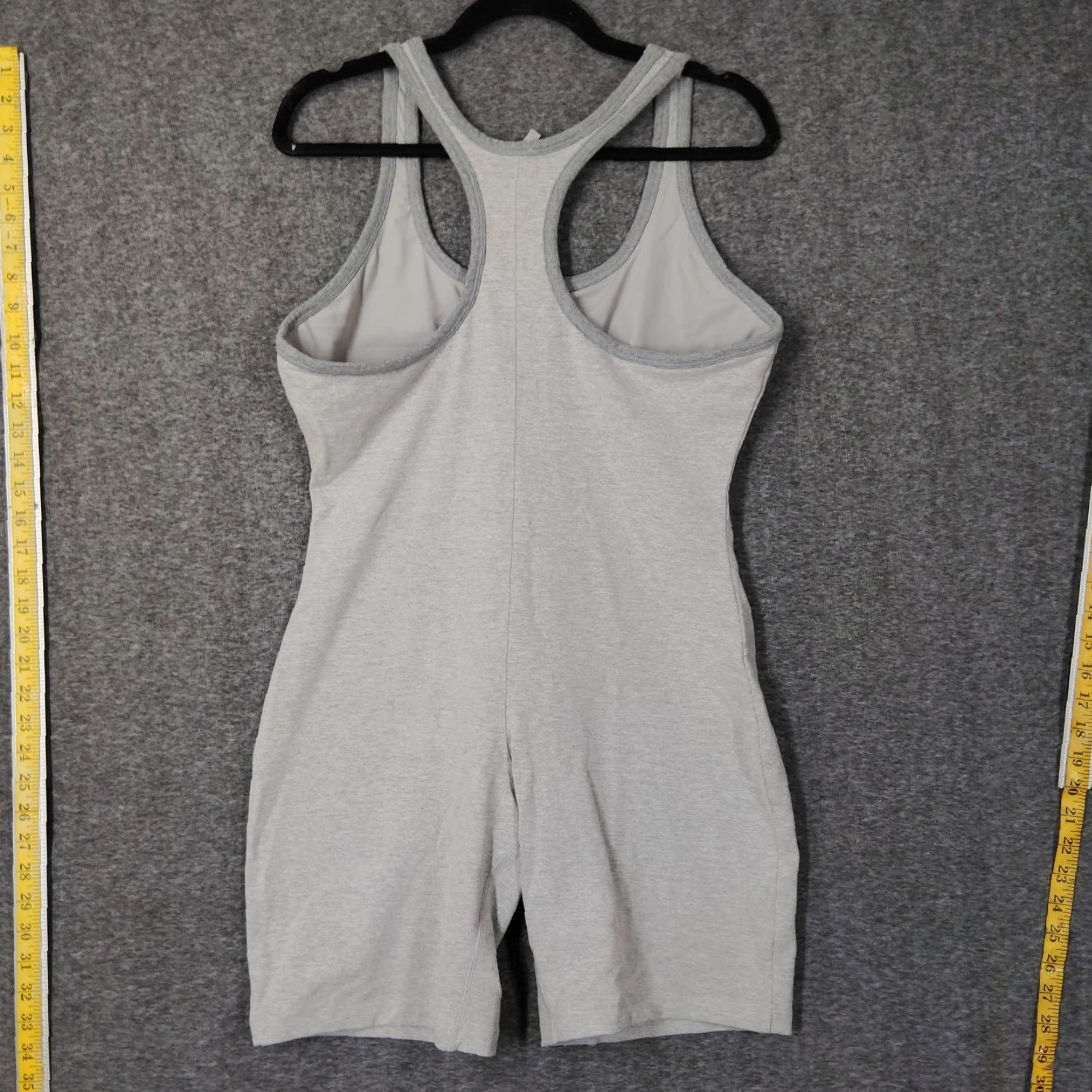 SKIMS SKIMS Bodysuit Outdoor Mid Thigh Heather Grey 4XL Sleeveless Athletic Plus One-Piece Women’s Outdoor Bodysuit Size XXL / US 16-18 / IT 52-54 - 2 Thumbnail