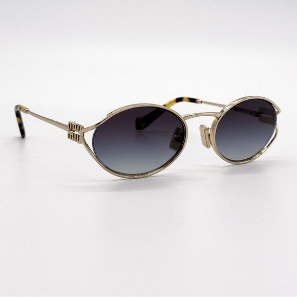 Miu Miu NEW MIU MIU SMU 52Y ZVN5D1 OVAL MU 52YS ZVN5D1 WOMEN SUNGLAS Size ONE SIZE - 3 Thumbnail