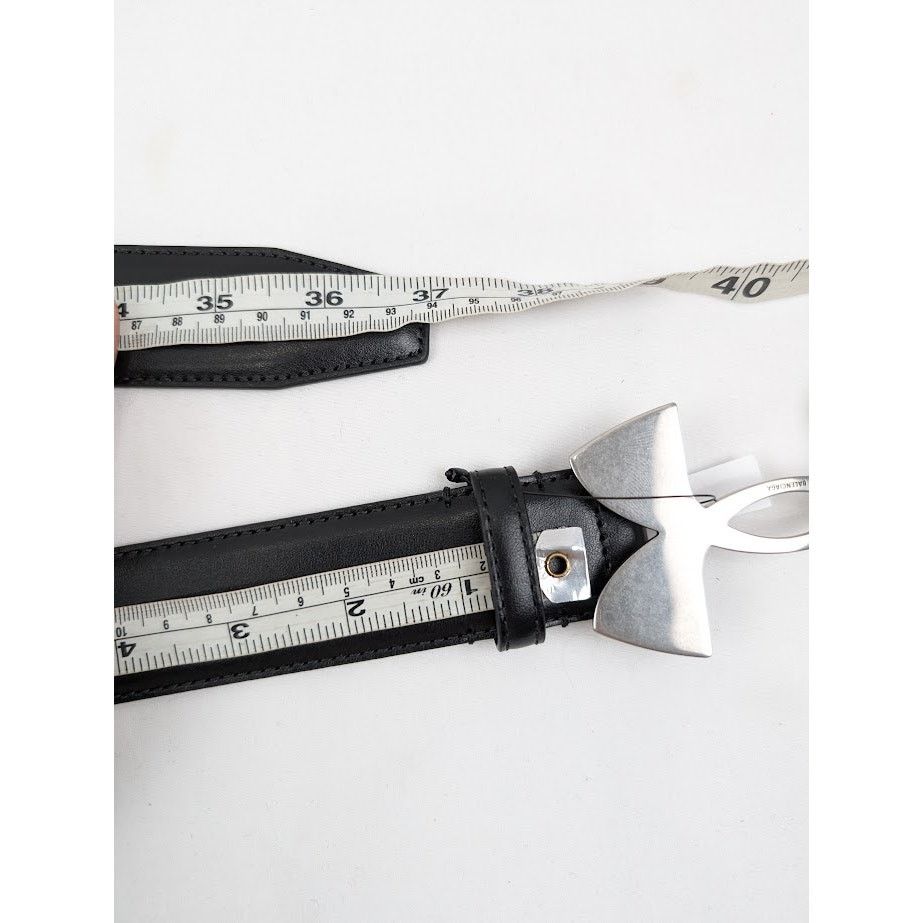 Balenciaga × Under Armour o1rshd1 Q:3 / Size: 85 CM / Calf Plutone Belt in Black Size 34 - 11 Thumbnail