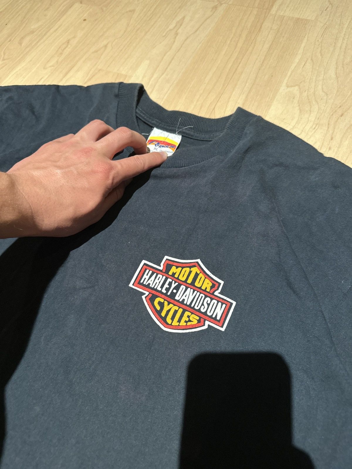 Harley Davidson × Vintage Vintage 90s 1995 An American Icon Harley Davidson T-Shirt XL Size US XL / EU 56 / 4 - 5 Thumbnail