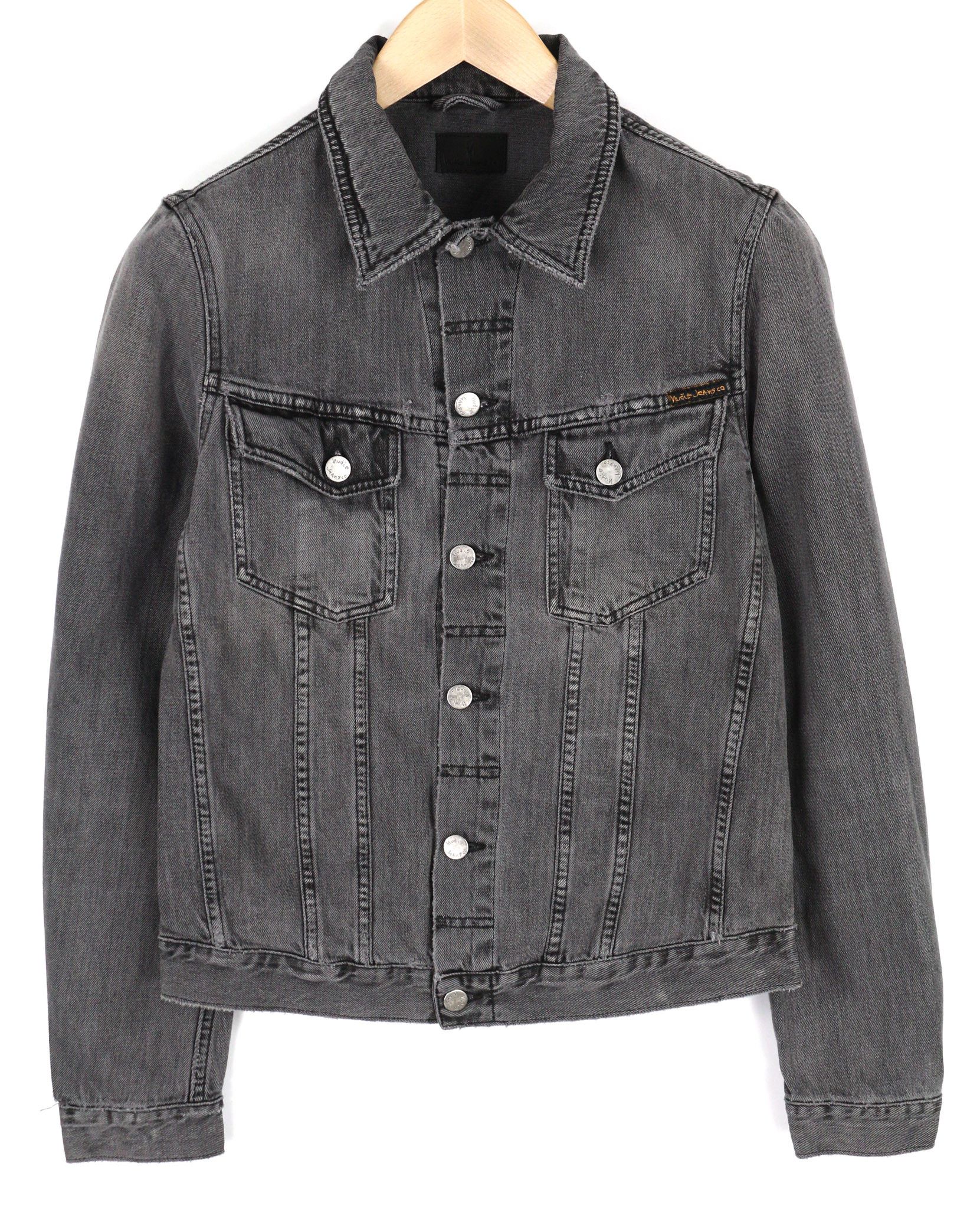 Nudie Jeans BILLY S Desolation Grey Polo Casual Mid Jacket 82463 Size US S / EU 44-46 / 1 - 1 Thumbnail