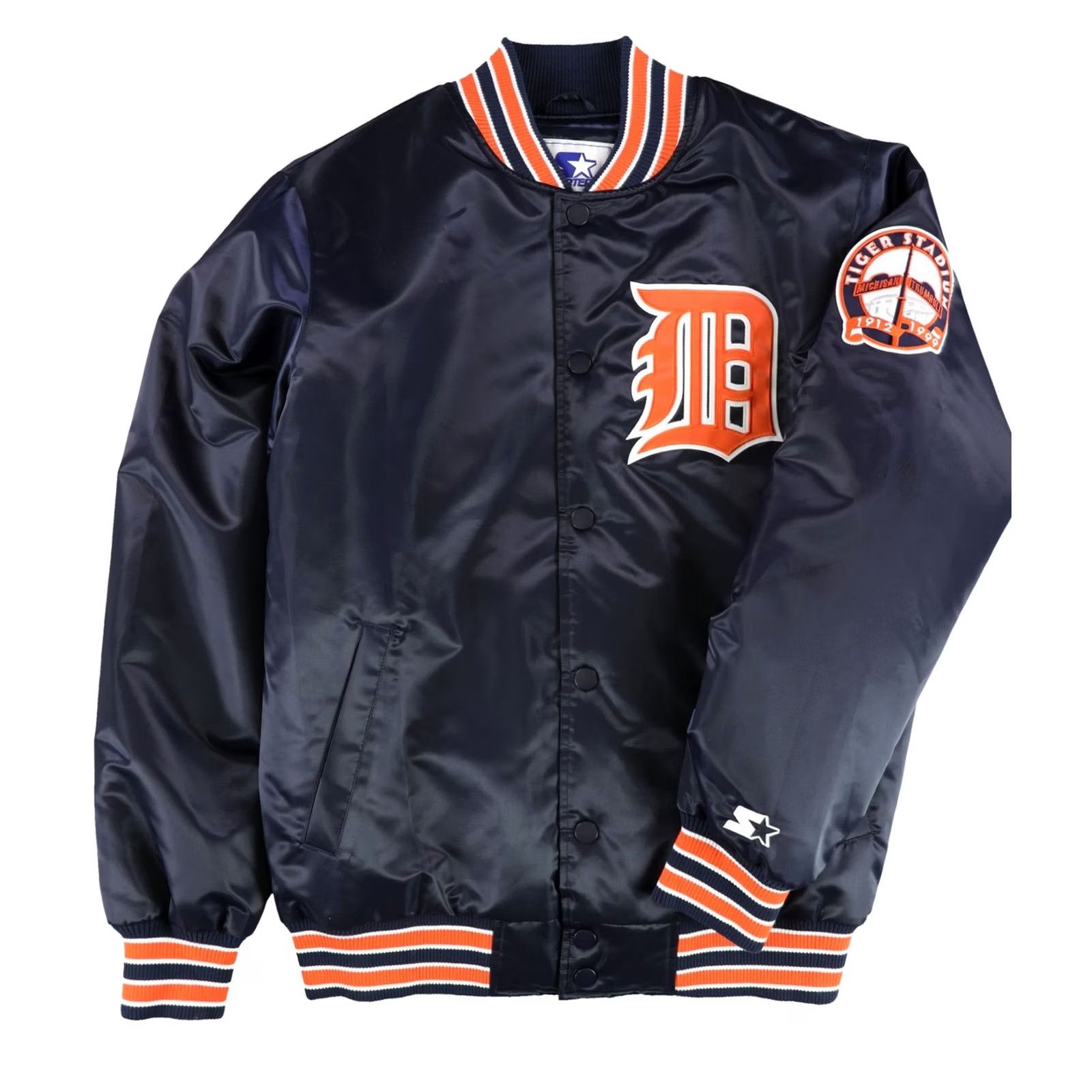 Starter STARTER Mens Michigan Varsity Jacket Blue Large Size US L / EU 52-54 / 3 - 2 Thumbnail