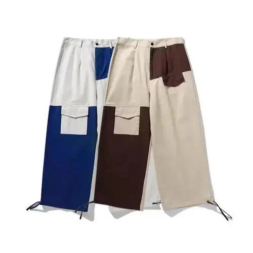 Other 2019A/W Simple Blue Japan Khaki Patchwork Track Pants Size US 32 / EU 48 - 2 Thumbnail