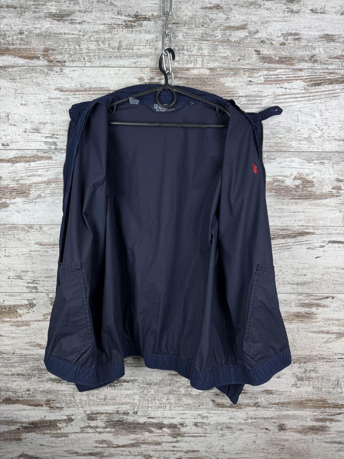 Polo Ralph Lauren Mens Vintage Polo Ralph Lauren jacket navy bomber Size US XL / EU 56 / 4 - 16 Thumbnail