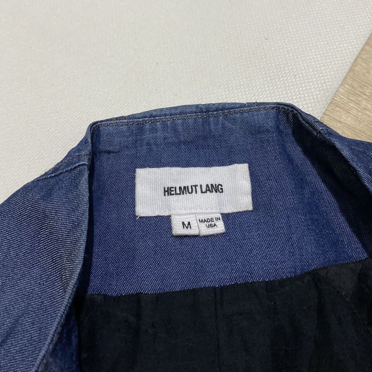 Helmut Lang Helmut lang silky denim moto jacket Size M / US 6-8 / IT 42-44 - 5 Thumbnail