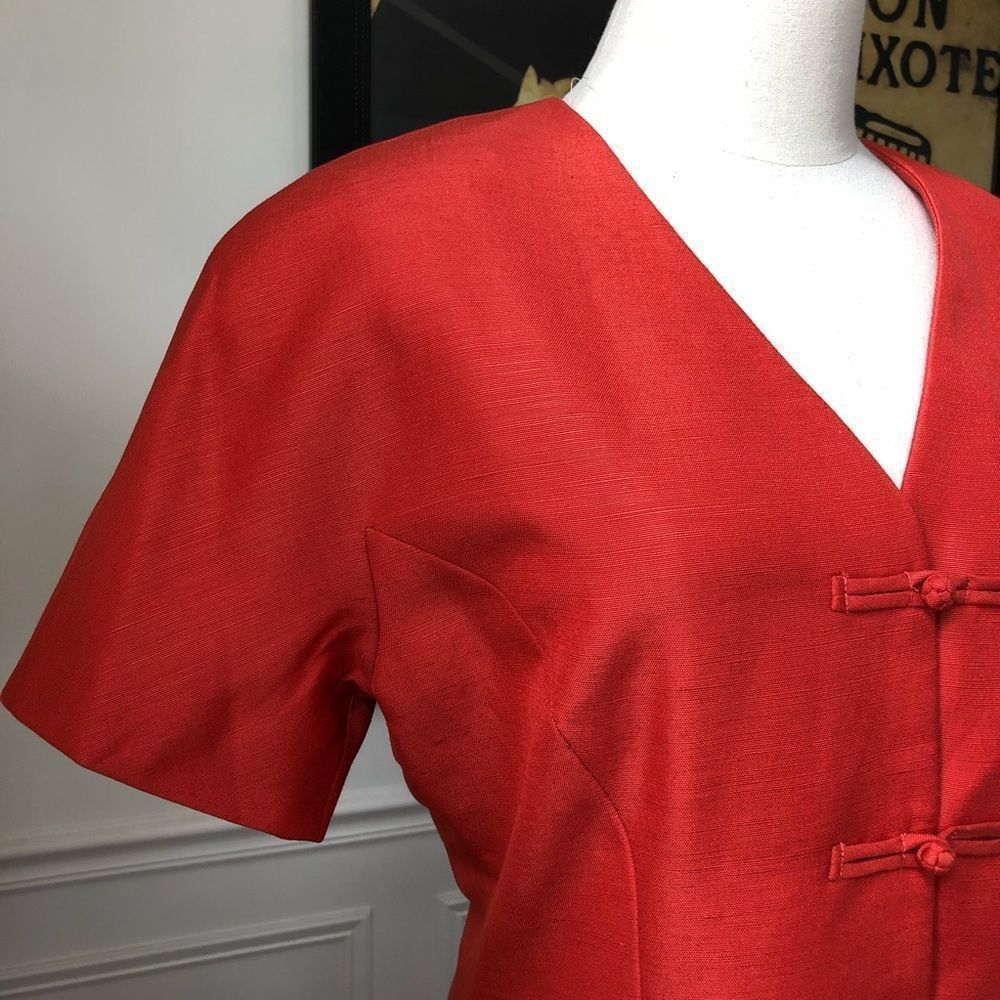 Other Vintage Spiegel Linen Blend Short Sleeve Blazer 8 Size M / US 6-8 / IT 42-44 - 3 Thumbnail