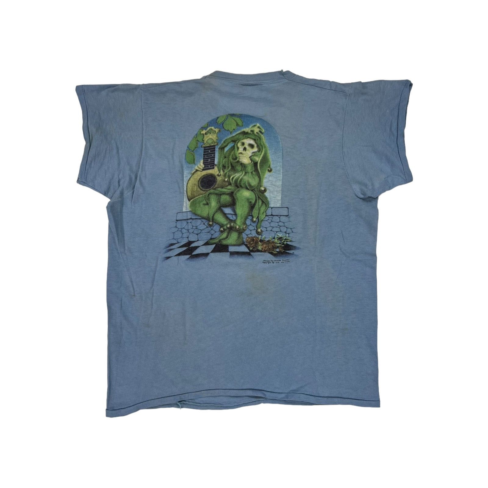 Band Tees × Grateful Dead × Vintage Vintage 1973 Grateful Dead Europe Jester Stanley Mouse tee Size US M / EU 48-50 / 2 - 7 Thumbnail