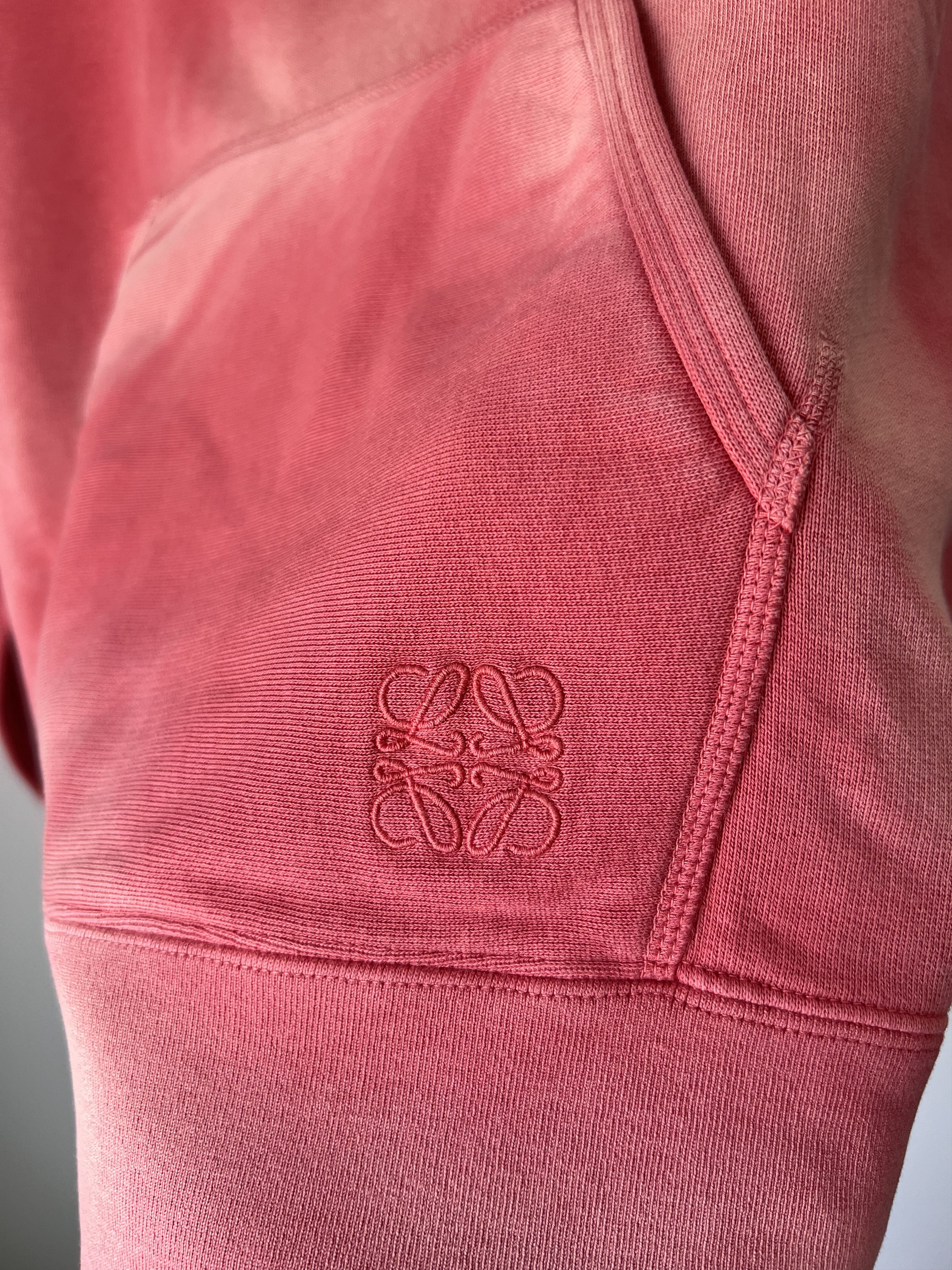 Loewe Loewe Slim Fit Washed Hoodie in Washed Pink Size US M / EU 48-50 / 2 - 5 Thumbnail