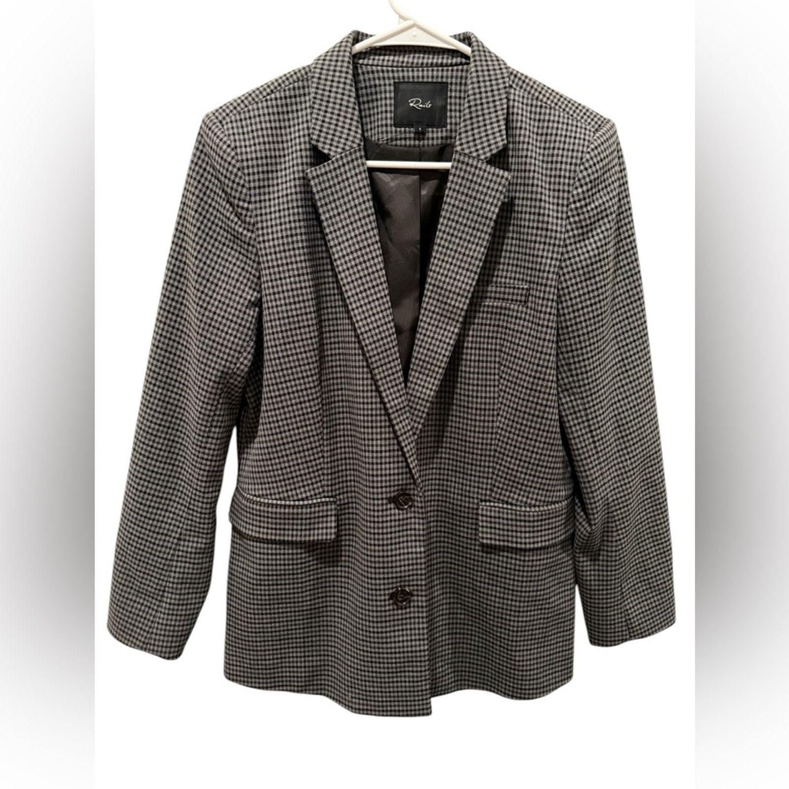 Rails STATON SINGLE BREASTED PLAID BLAZER IN ASH MINI PLAID S Size S / US 4 / IT 40 - 2 Thumbnail